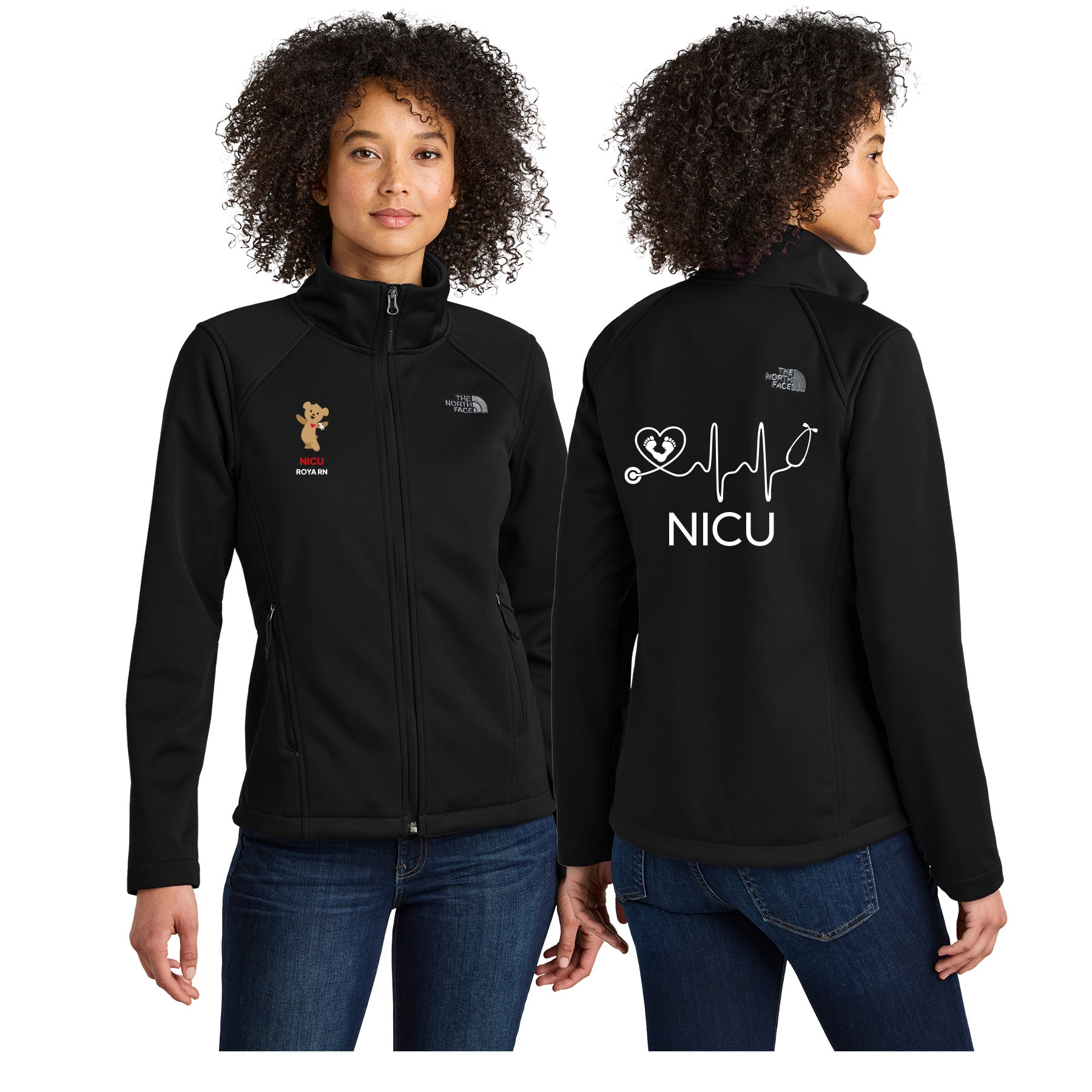 RADY NICU THE NORTH FACE WOMEN'S CHEST RIDGEWALL SOFT SHELL JACKET