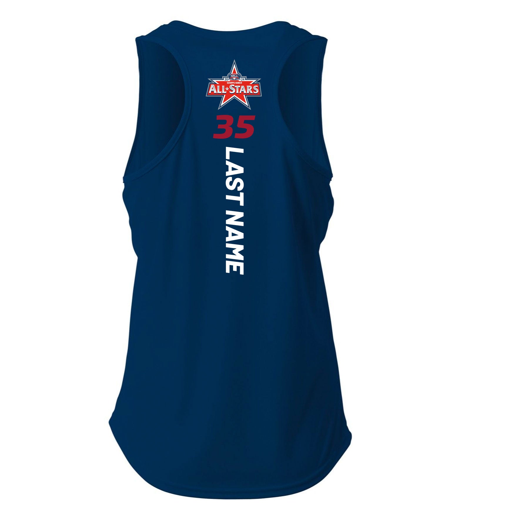 2024 SRLL ALL-STARS LOGO ATHLETIC RACER BACK TANK