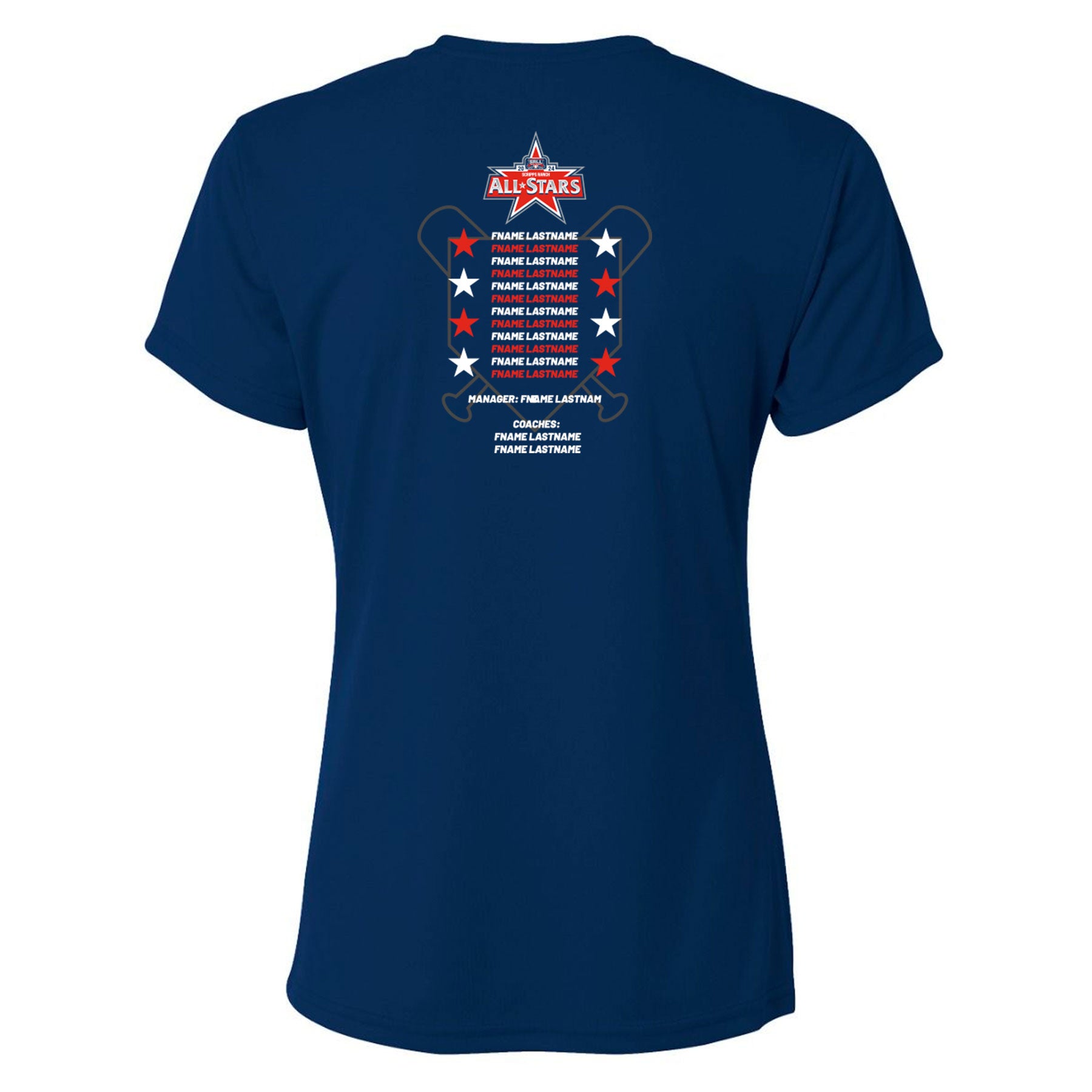 2024 SRLL ALL-STARS LOGO PERFORMANCE SHORT SLEEVE TEE