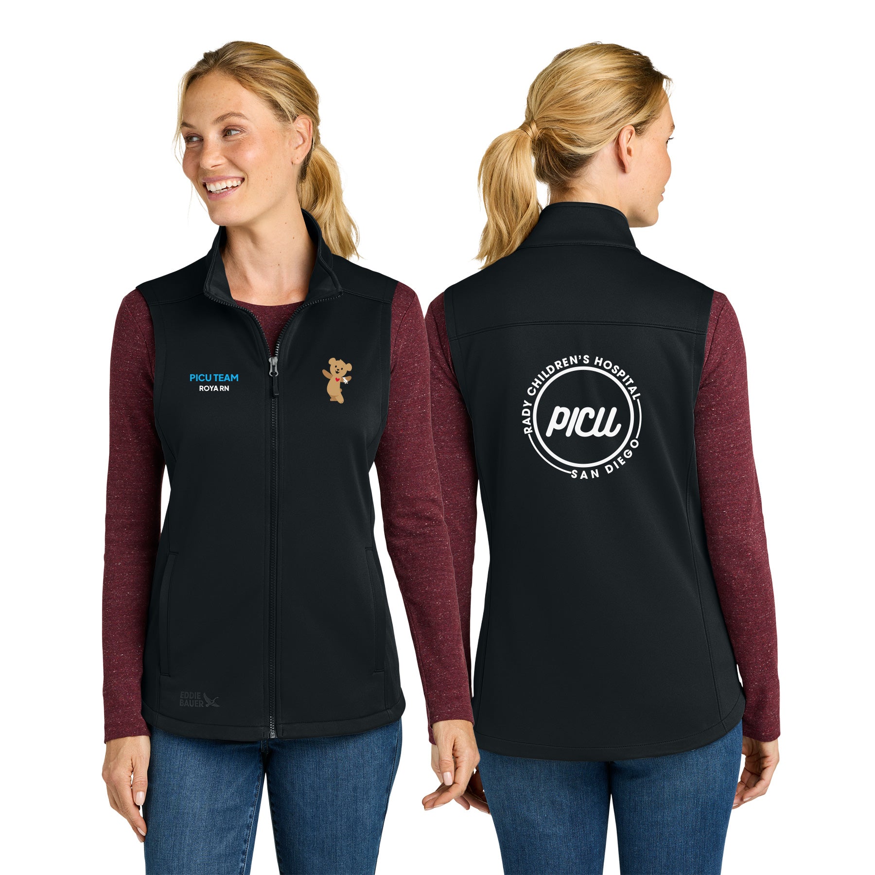 PICU Eddie Bauer WomenÕs Smooth Mid Layer Fleece Vest