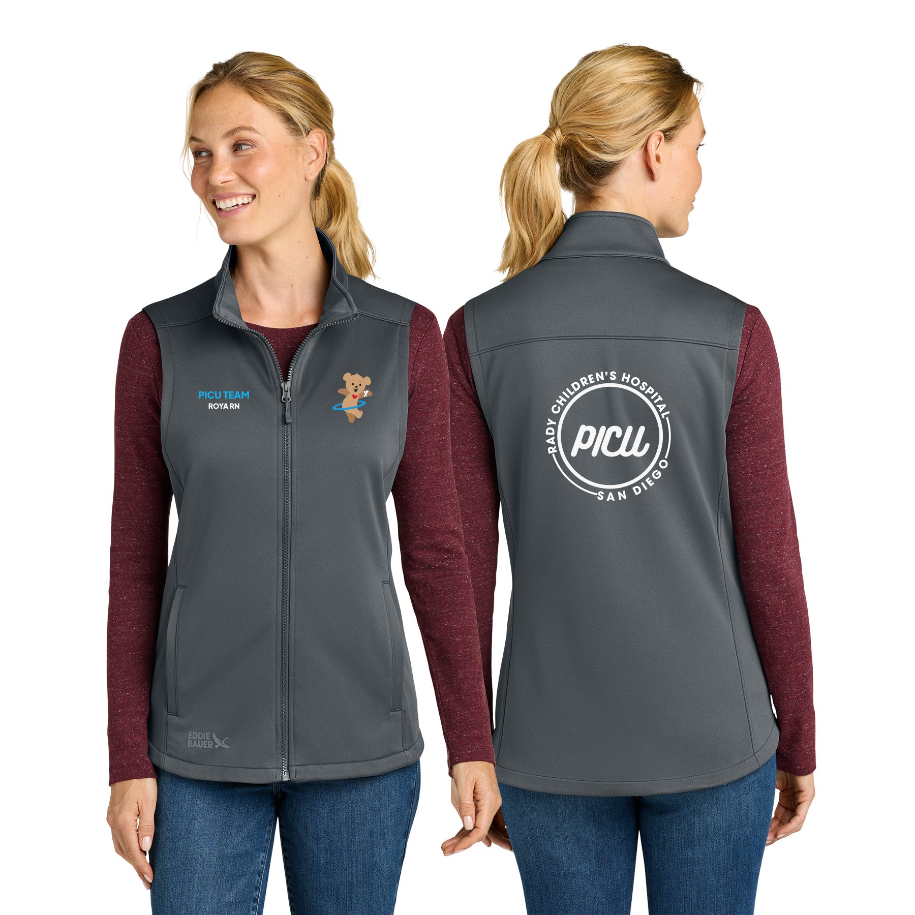 PICU Eddie Bauer WomenÕs Smooth Mid Layer Fleece Vest