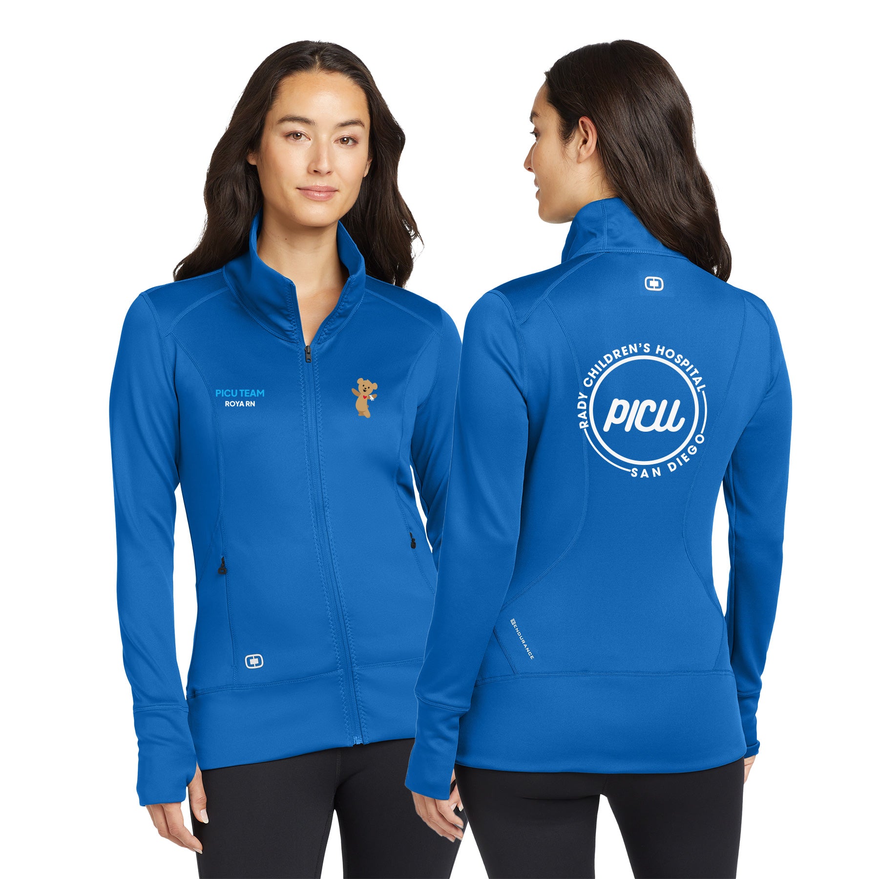PICU Left Chest Block OGIO ENDURANCE Ladies Fulcrum Full-Zip