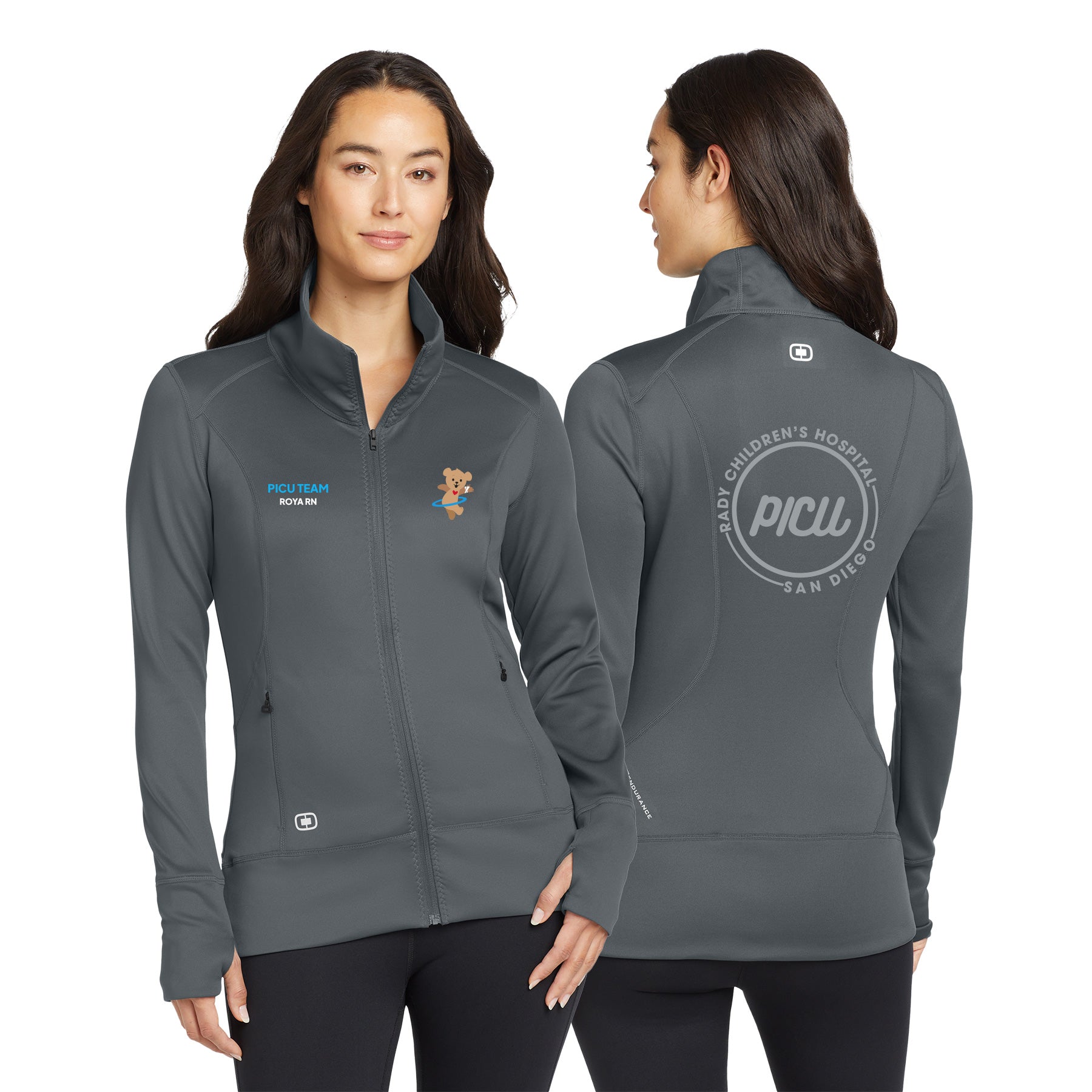 PICU Left Chest Block OGIO ENDURANCE Ladies Fulcrum Full-Zip