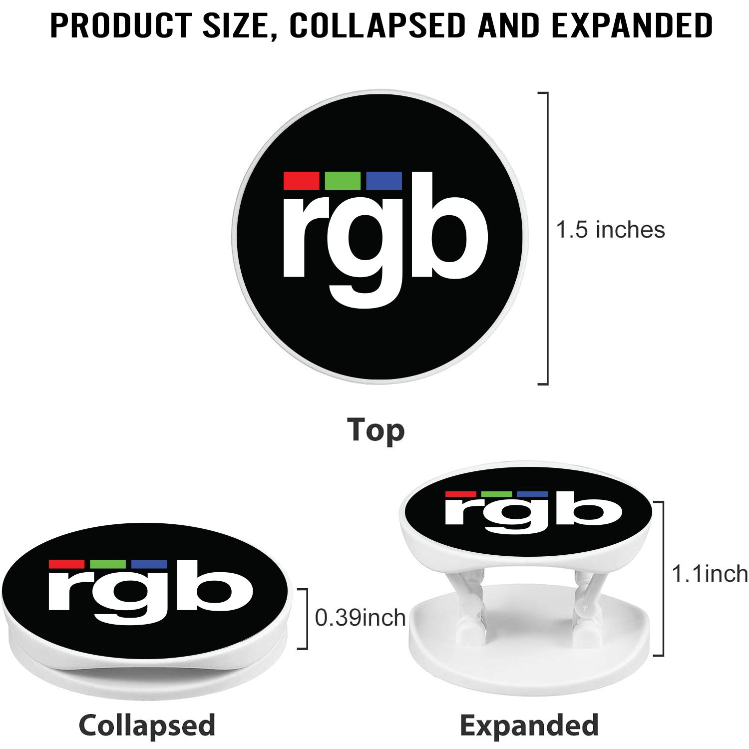 rgbCOMMERCE LOGO UNIVERSAL PHONE GRIP HOLDER