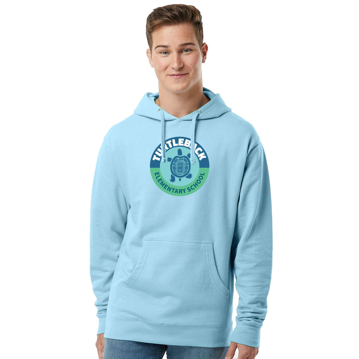 TURTLEBACK ELEMENTARY LOGO MIDWEIGHT HOODED SWEATSHIRT