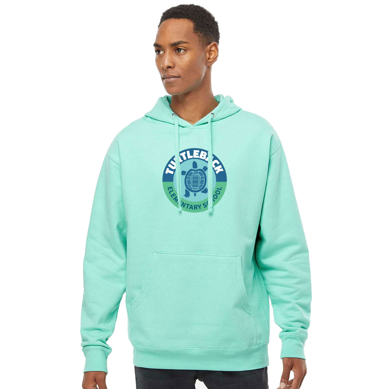 TURTLEBACK ELEMENTARY LOGO MIDWEIGHT HOODED SWEATSHIRT