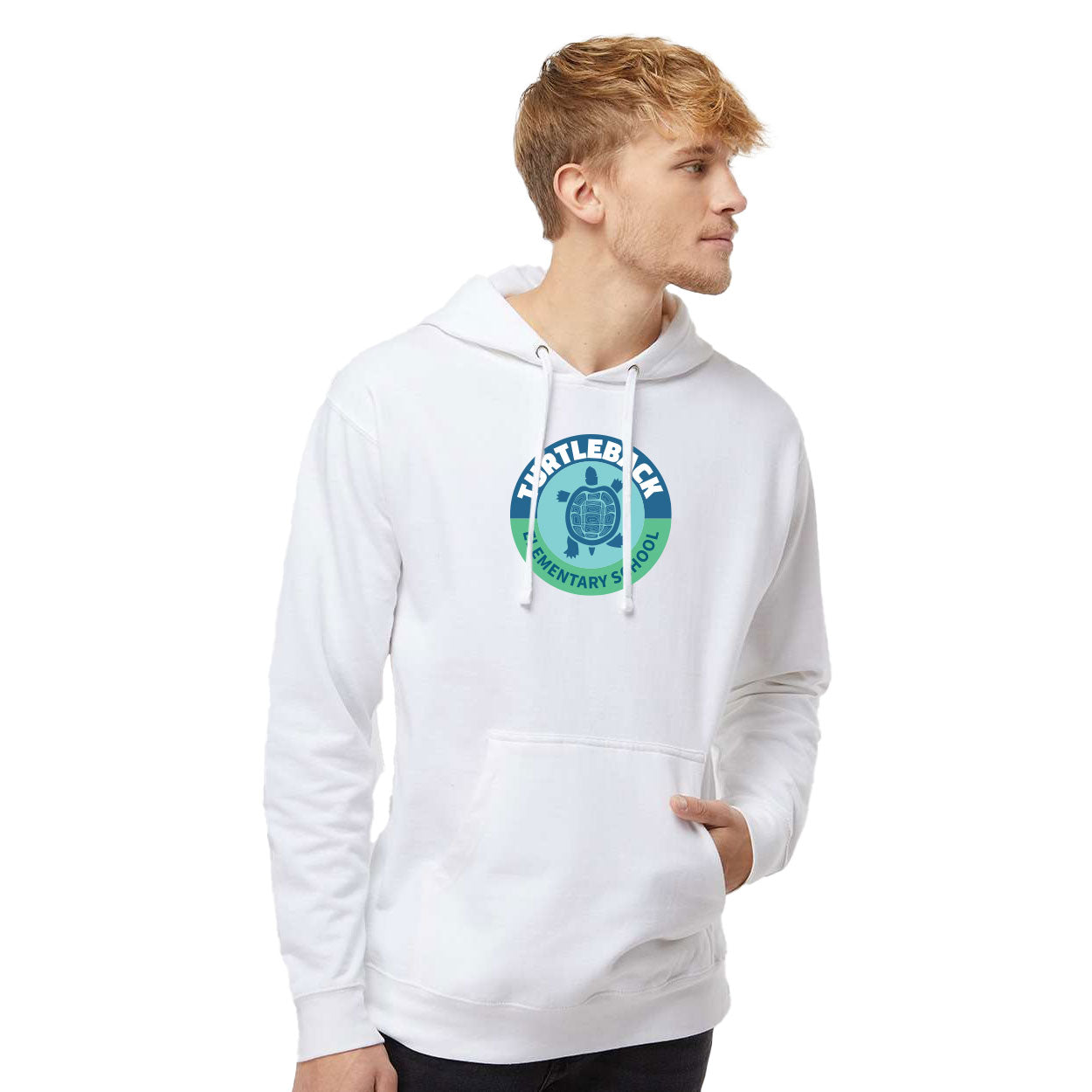 TURTLEBACK ELEMENTARY LOGO MIDWEIGHT HOODED SWEATSHIRT