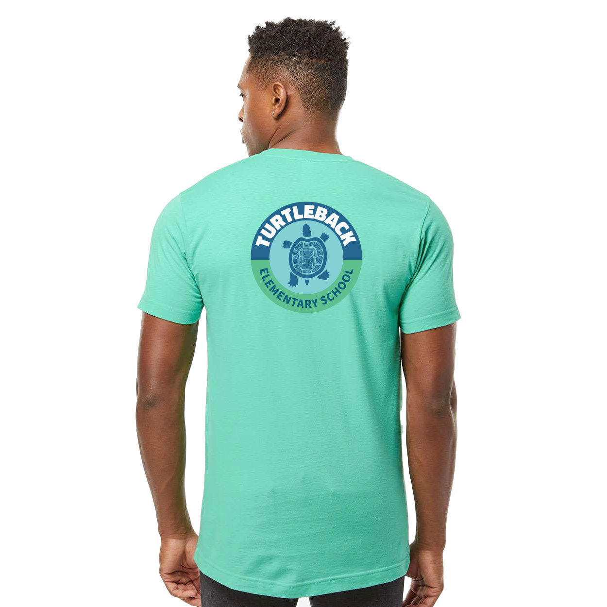 TURTLEBACK ELEMENTARY FRONT AND BACK LOGO CLASSIC T-SHIRT