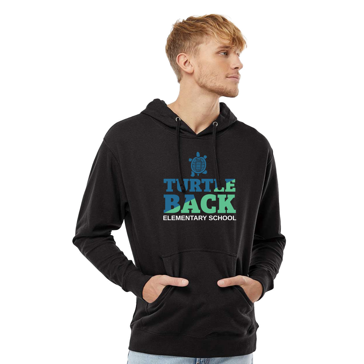 TURTLEBACK ELEMENTARY SLICE MIDWEIGHT HOODED SWEATSHIRT