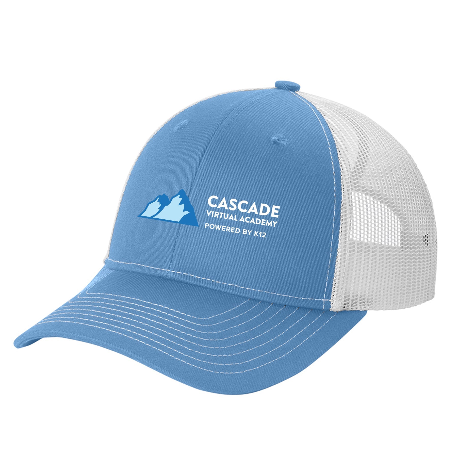 CASCADE VIRTUAL ACADEMY LOGO SNAPBACK PONYTAIL TRUCKER CAP