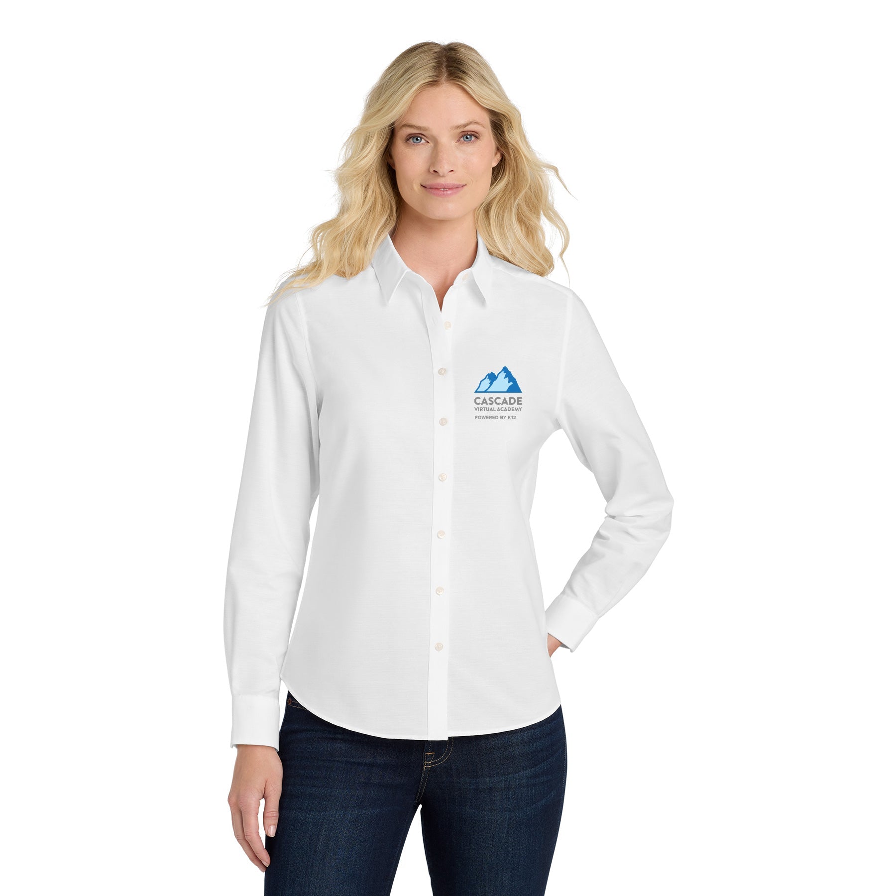 CASCADE VIRTUAL ACADEMY LOGO SUPERPRO OXFORD SHIRT