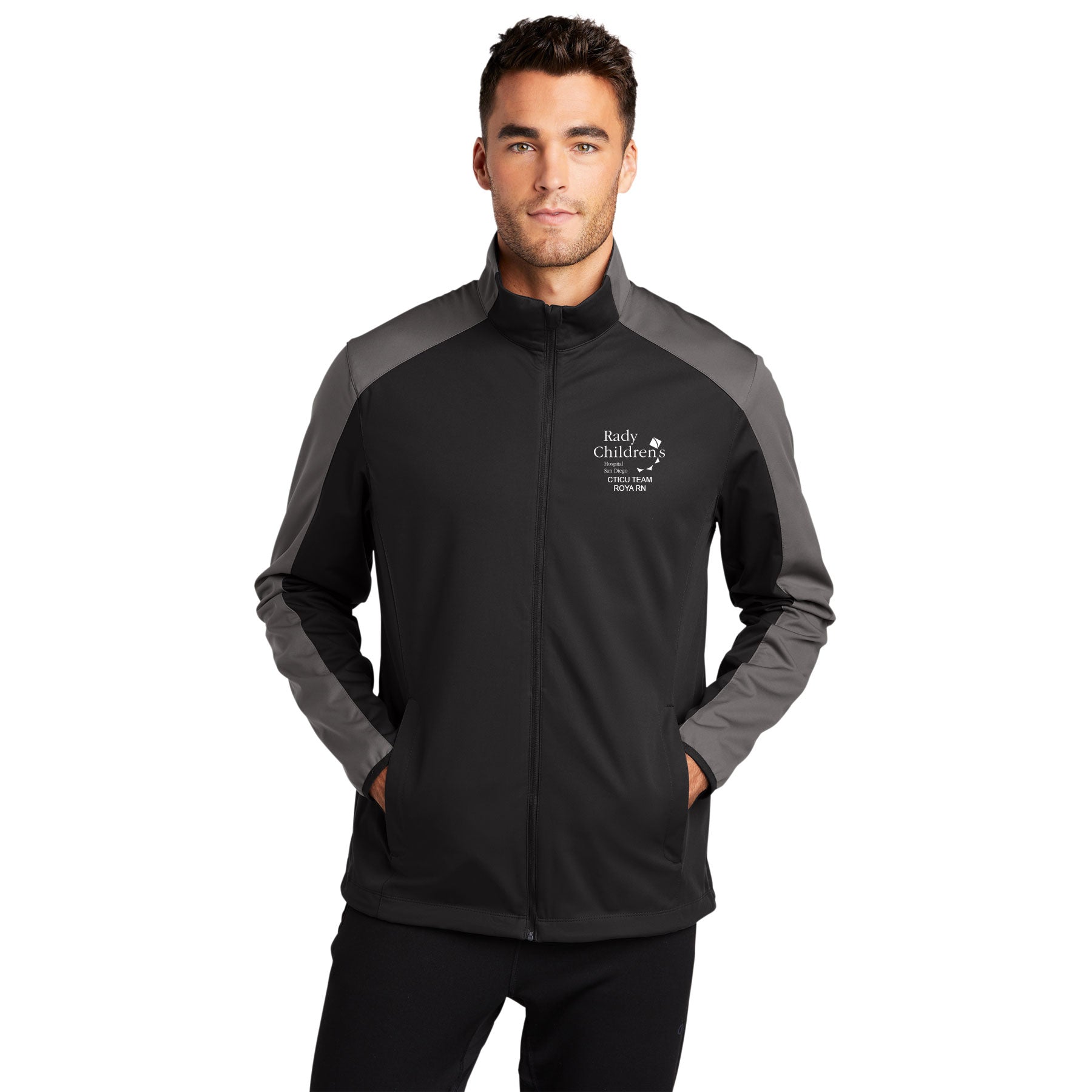 CTICU EMBROIDERED PORT AUTHORITY ACTIVE COLORBLOCK SOFT SHELL JACKET