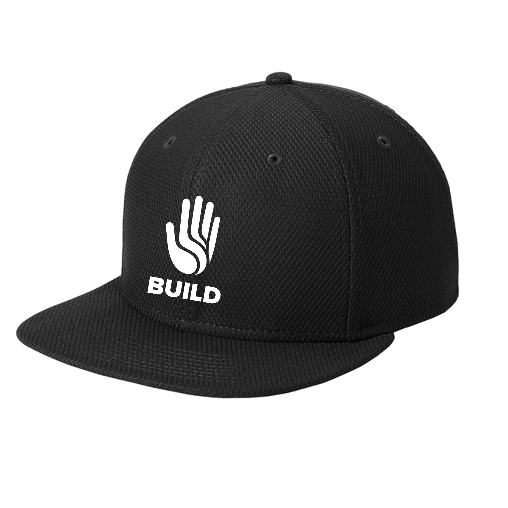 BUILD LOGO NEW ERA ORIGINAL FIT DIAMOND ERA FLAT BILL SNAPBACK CAP