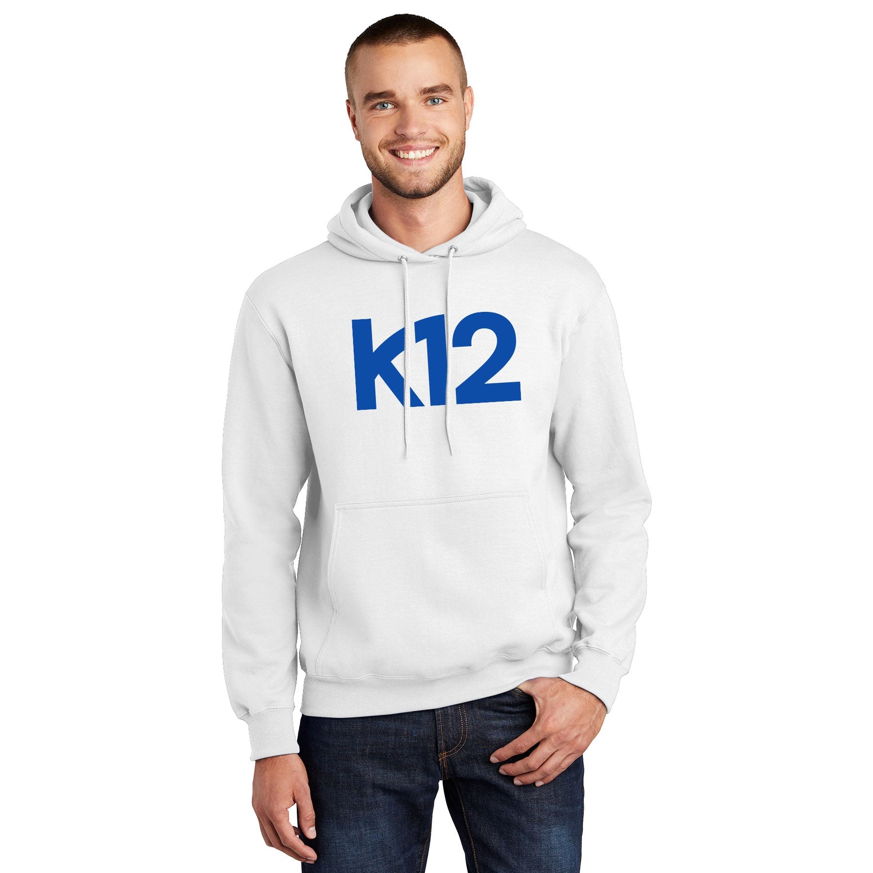 K12 LOGO ESSENTIAL FLEECE PULLOVER HOODED SWEATSHIRT