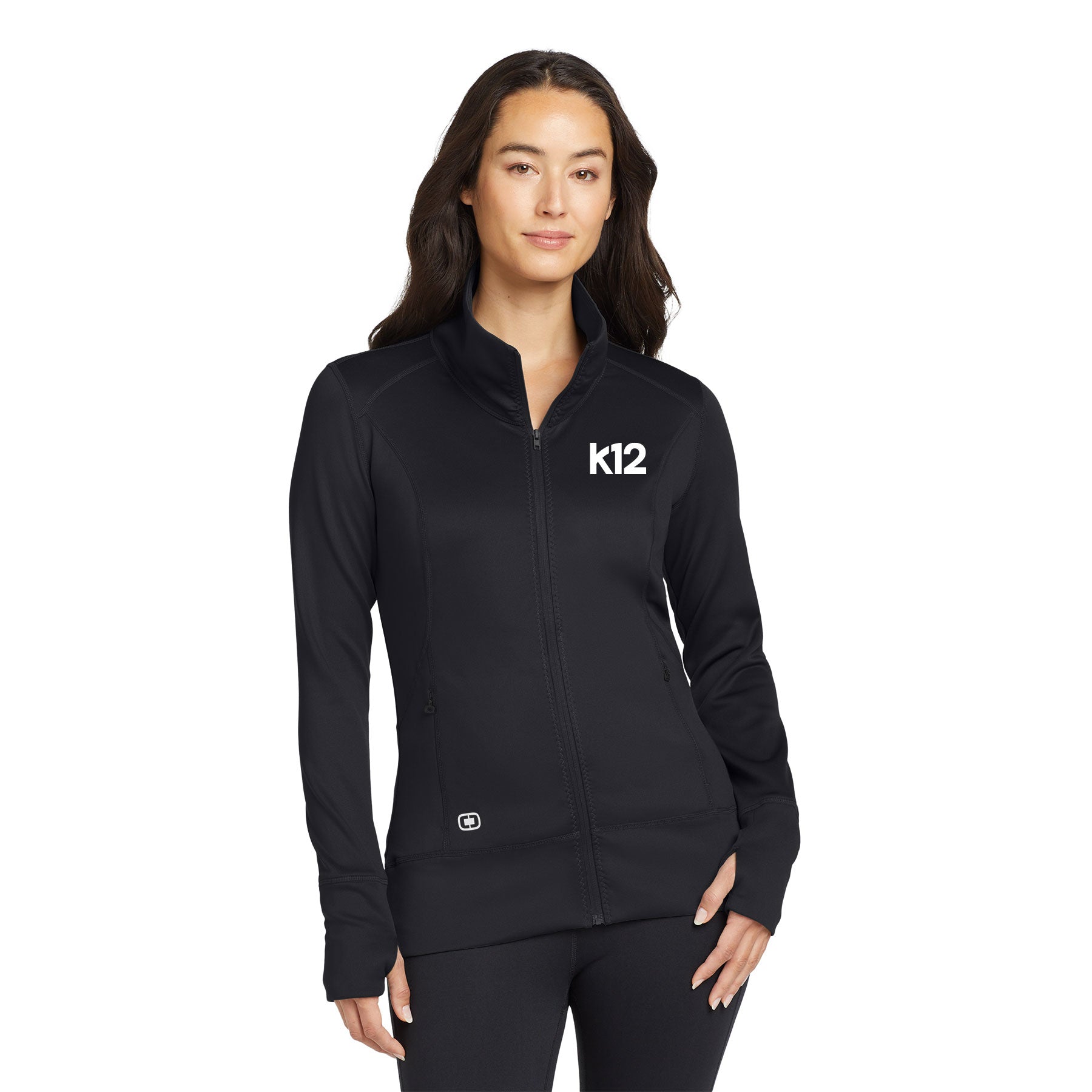 K12 LOGO LEFT CHEST BLOCK OGIO ENDURANCE LADIES FULCRUM FULL-ZIP