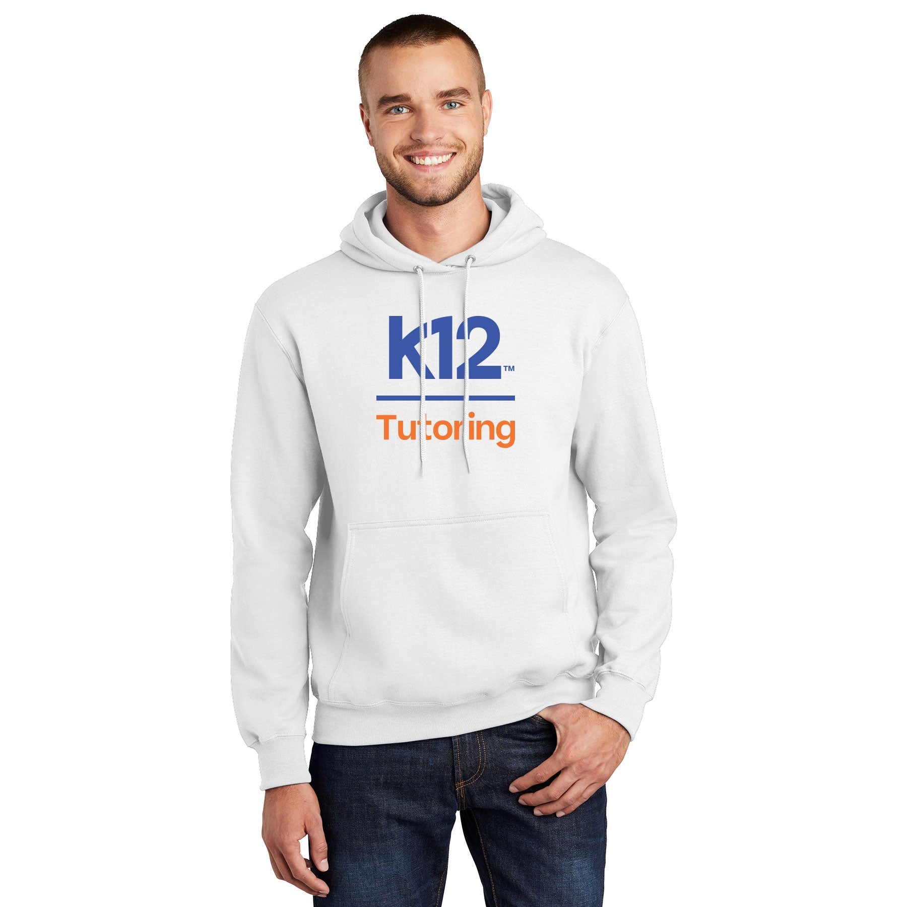 K12 TUTORING LOGO ESSENTIAL FLEECE PULLOVER HOODED SWEATSHIRT