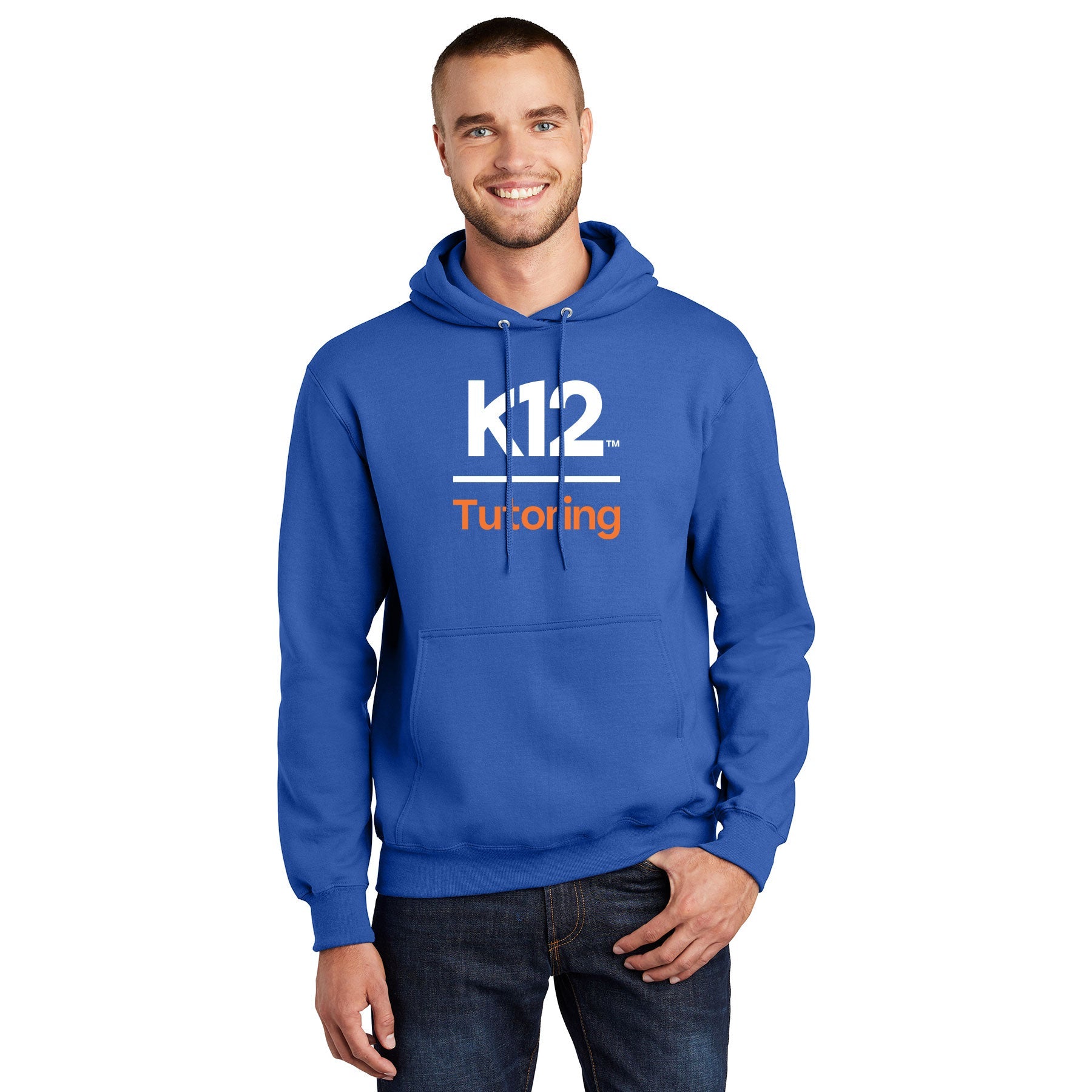 K12 TUTORING LOGO ESSENTIAL FLEECE PULLOVER HOODED SWEATSHIRT