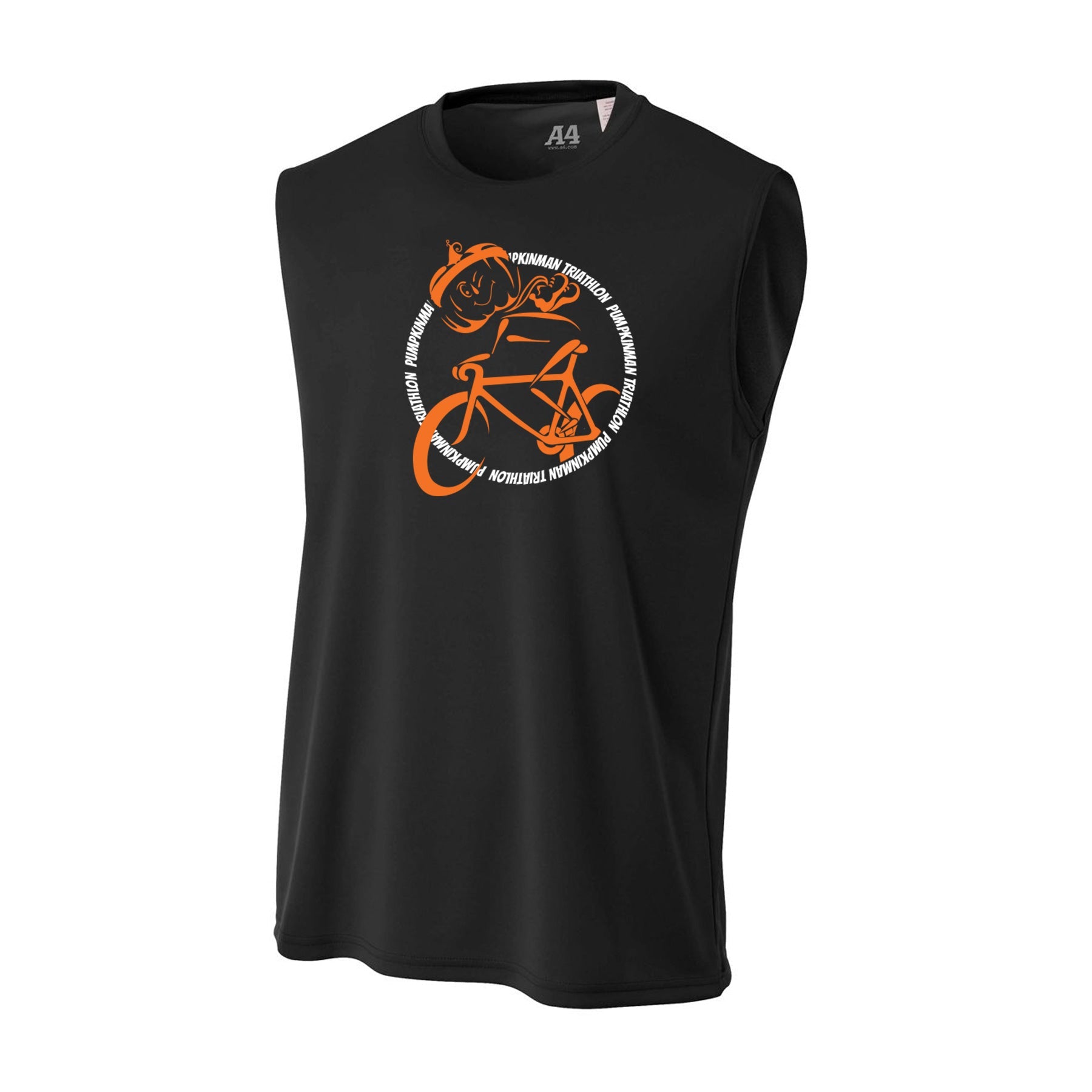 PUMPKINMAN TRIATHLON CIRCLE PERFORMANCE MUSCLE TEE