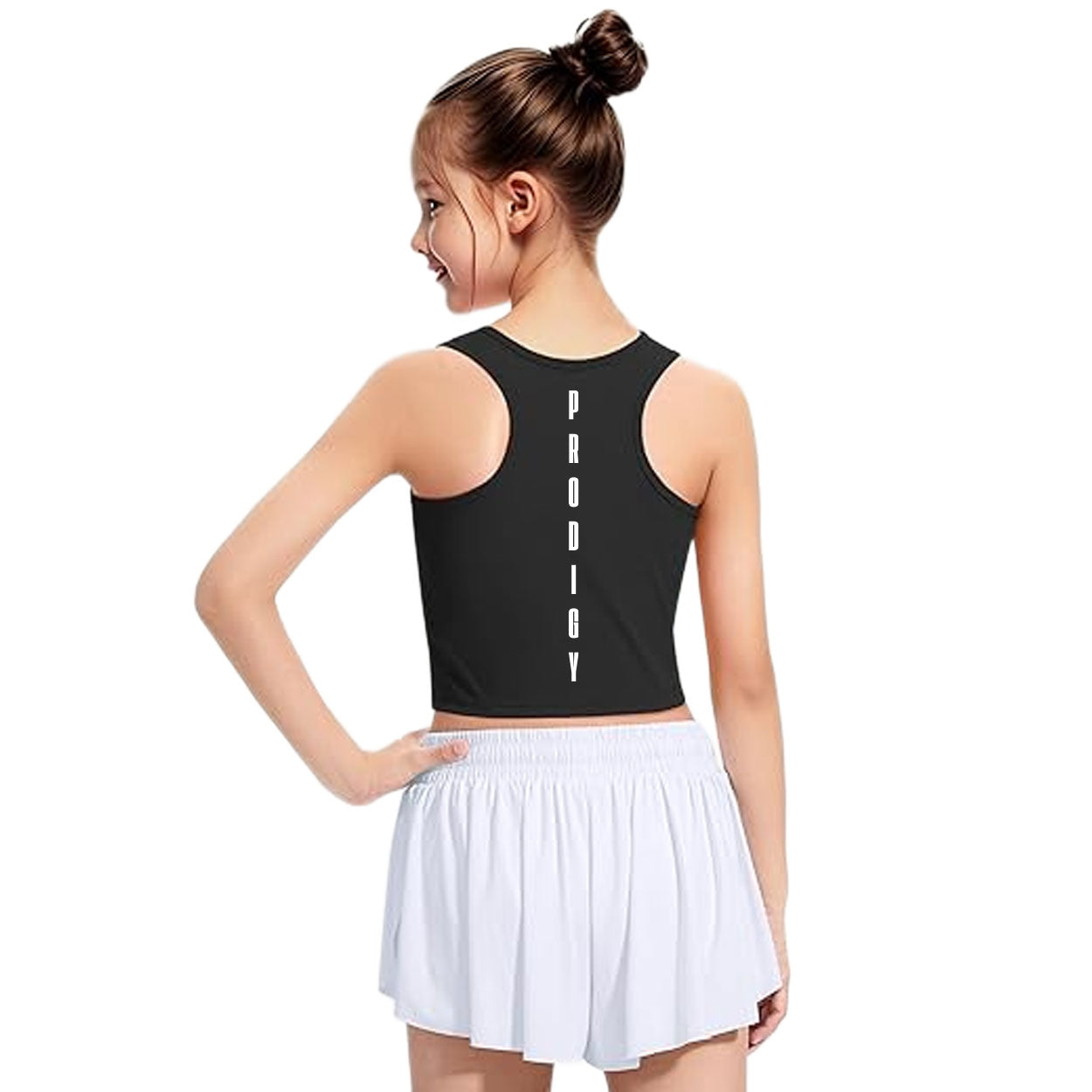PRODIGY LOGO GIRLS DANCE TOP & SHORTS SET