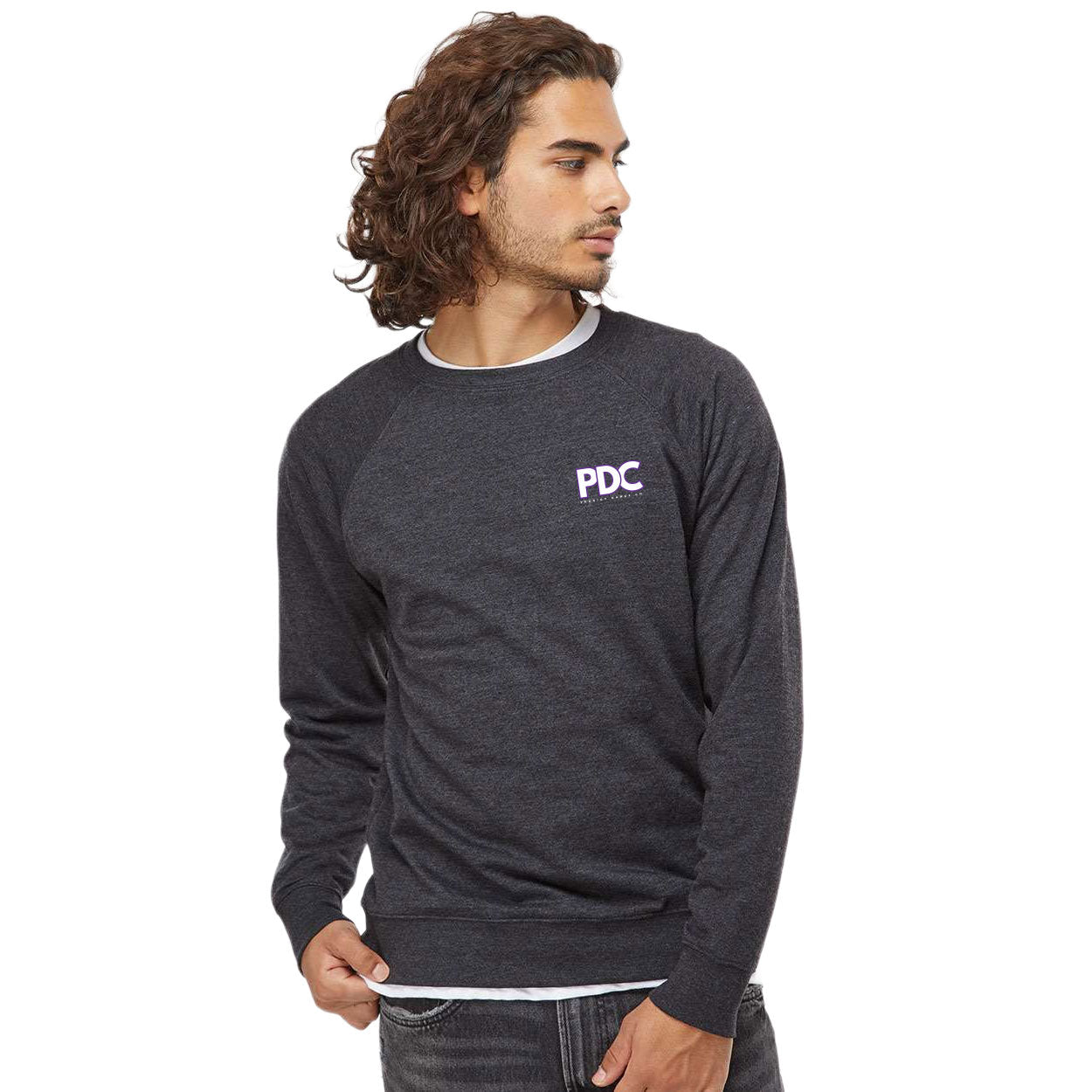 PRODIGY DANCE LEFT CHEST LIGHTWEIGHT TERRY CREWNECK SWEATSHIRT