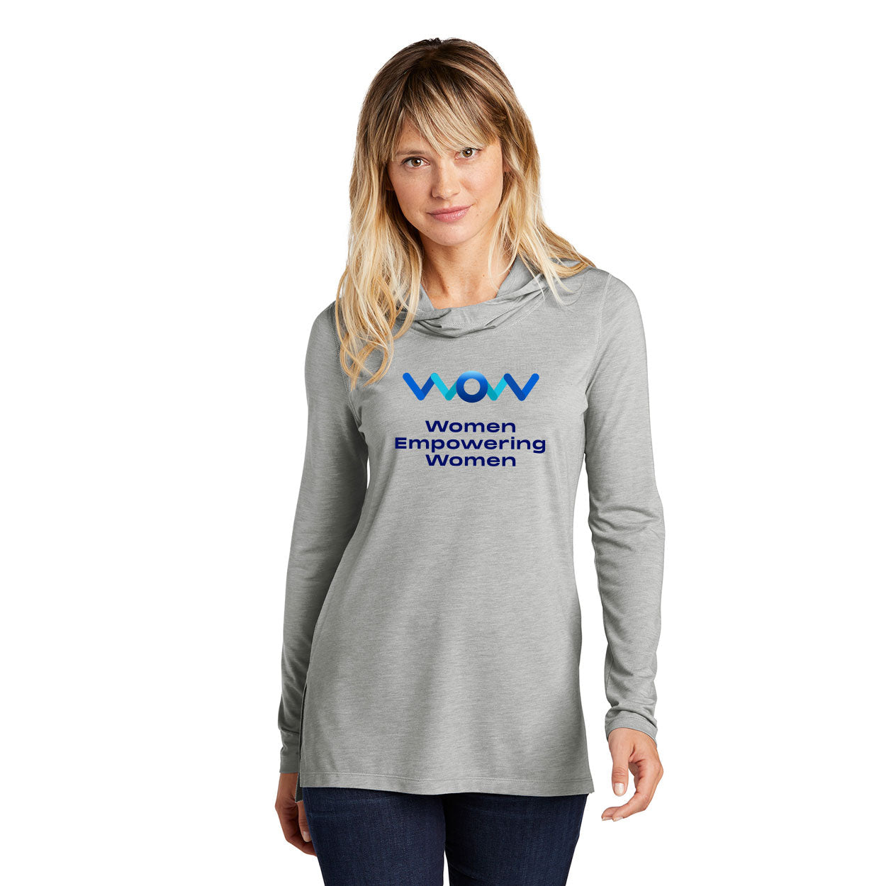 WOW TRI-BLEND WICKING LONG SLEEVE HOODIE