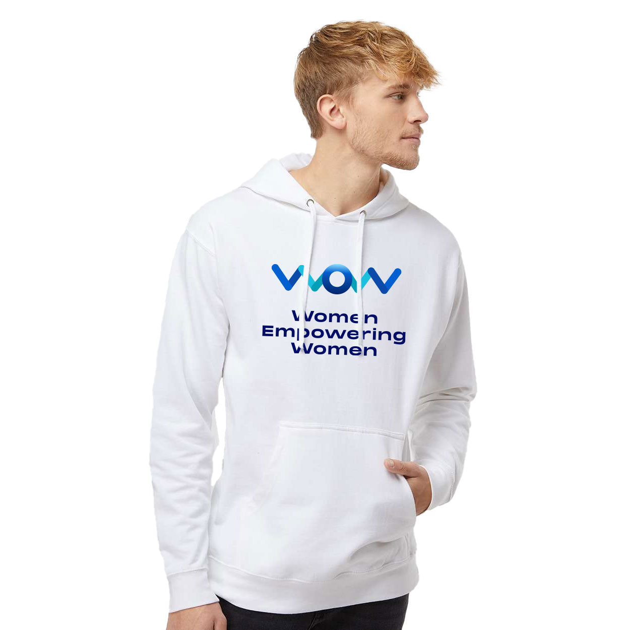 WOW ESSENTIAL FLEECE PULLOVER HOODED SWEATSHIRT