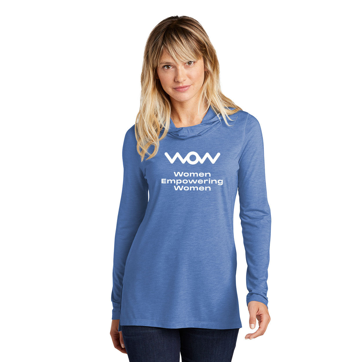 WOW TRI-BLEND WICKING LONG SLEEVE HOODIE