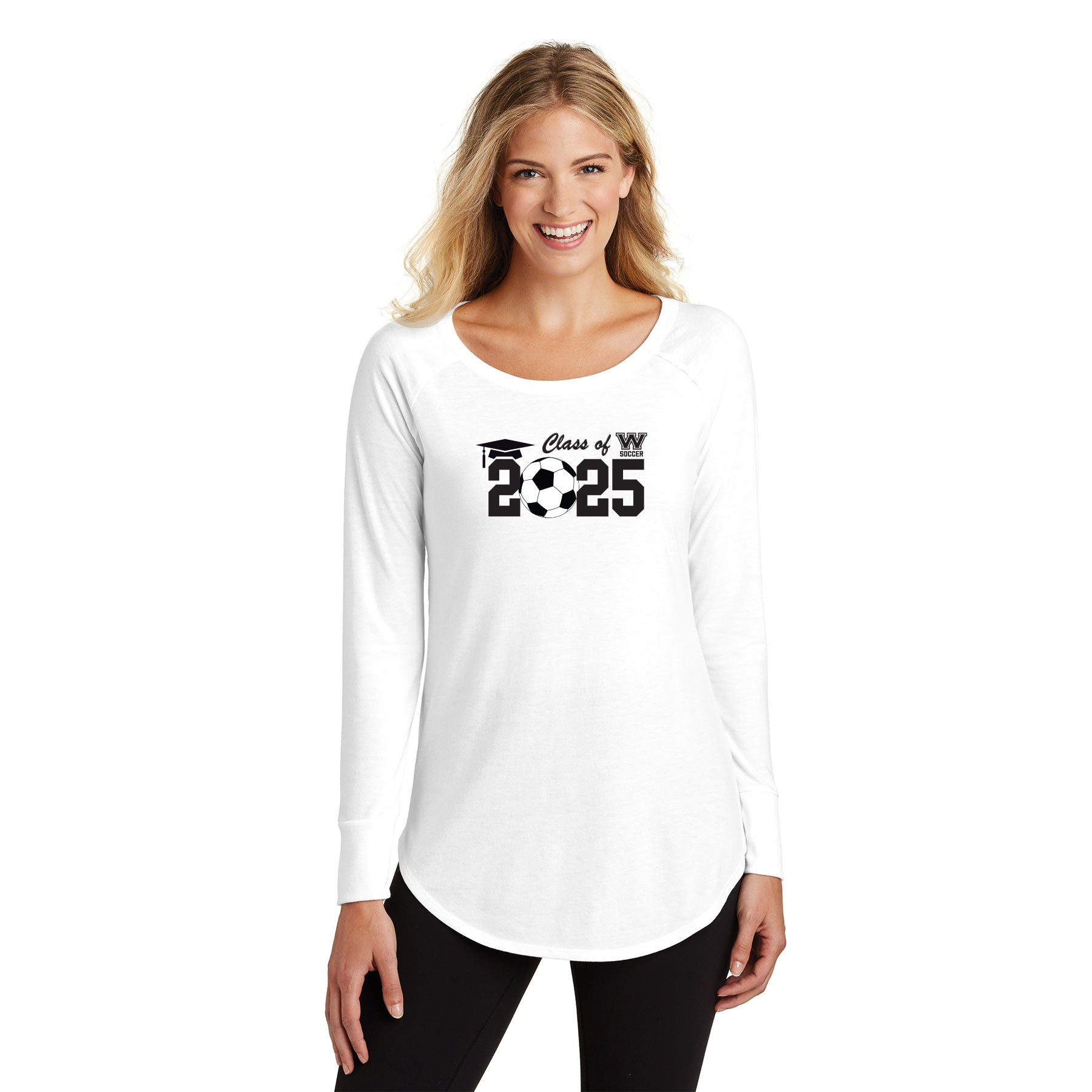 WESTVIEW SOCCER CLASS OF 2025 WOMEN'S LONG SLEEVE TUNIC TEE