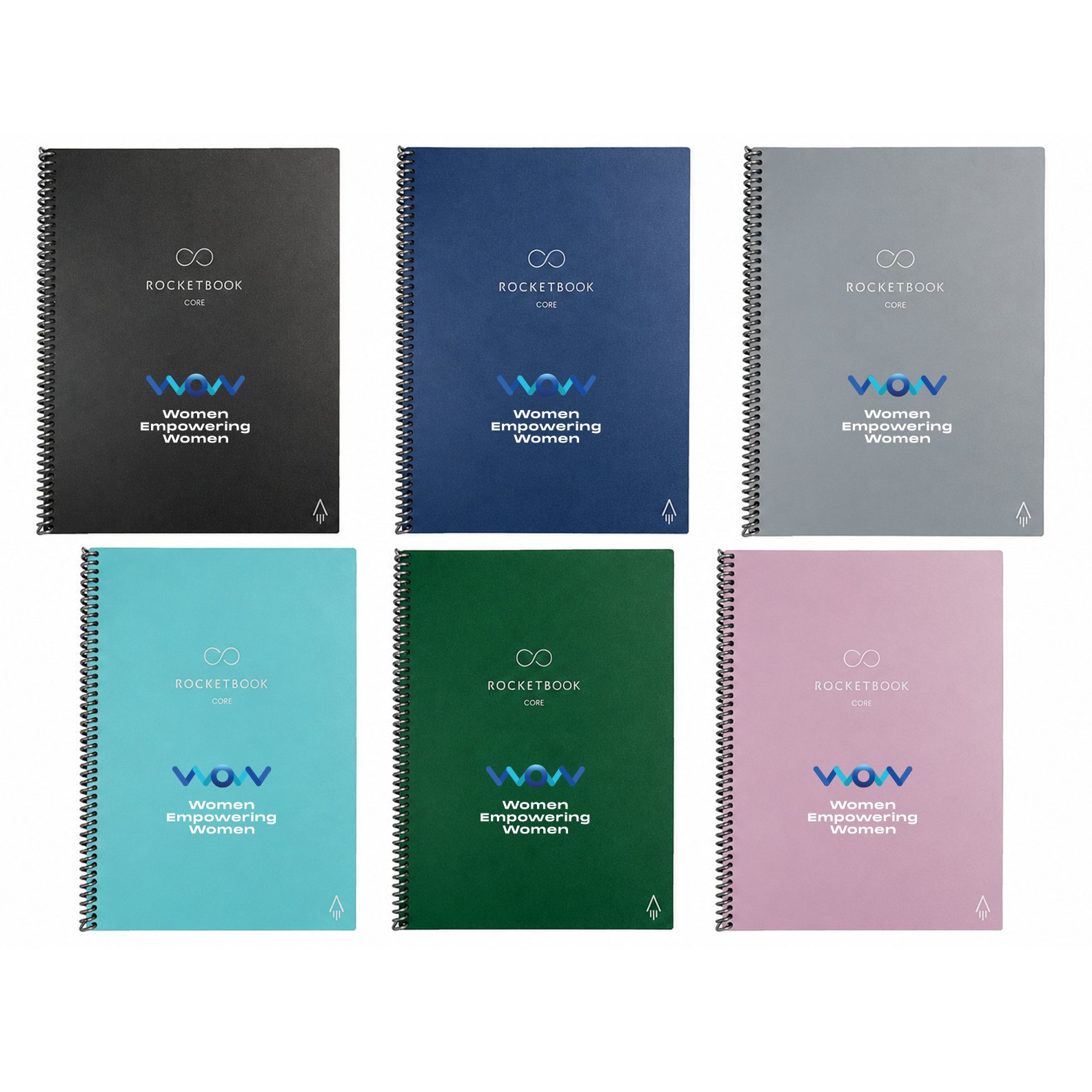 WOW Rocketbook Core Reusable Smart Notebook, Lined Pages For School, Work and Creative Projects, Letter Size 8.5x11