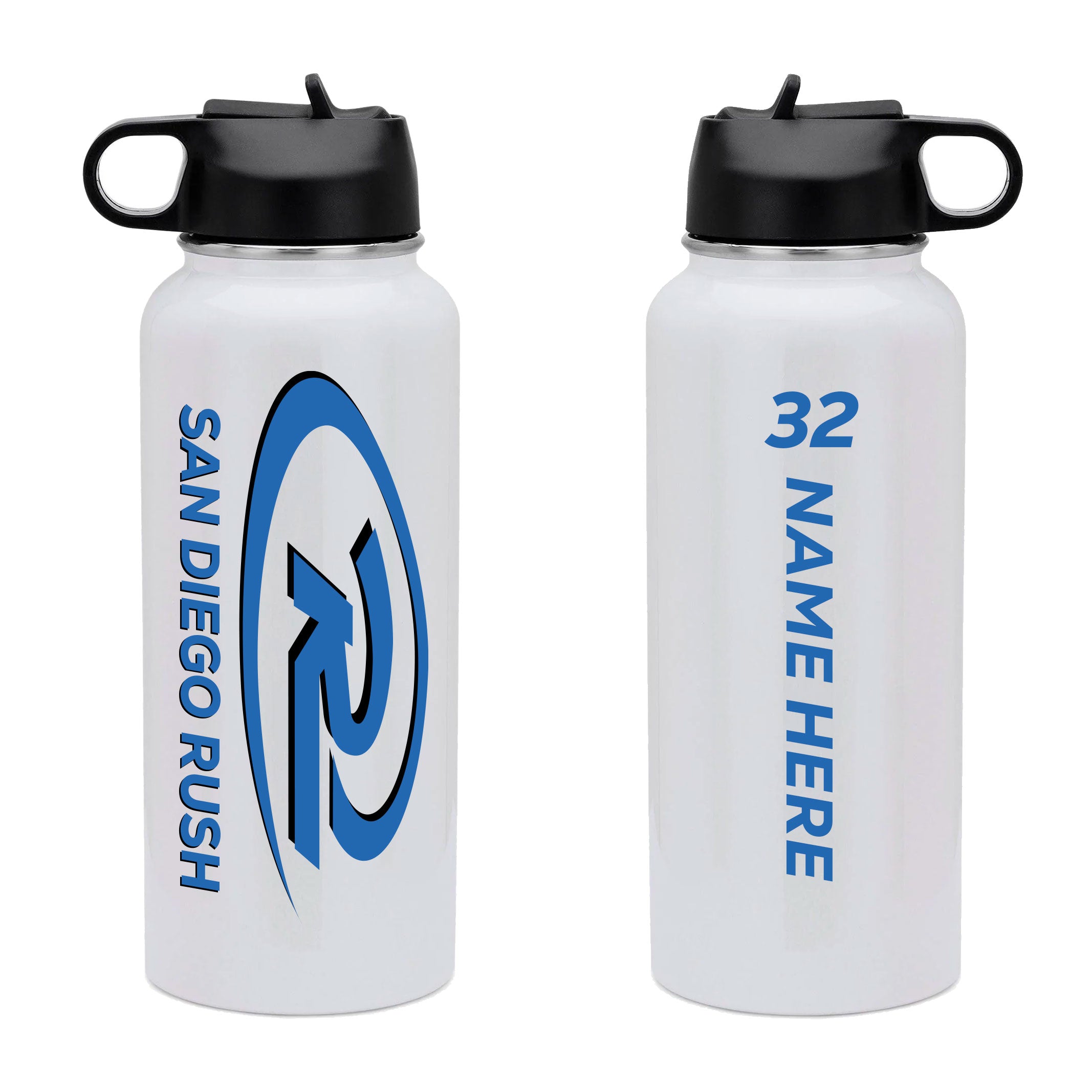 SAN DIEGO RUSH LOGO 32OZ HYDRO WATER BOTTLE