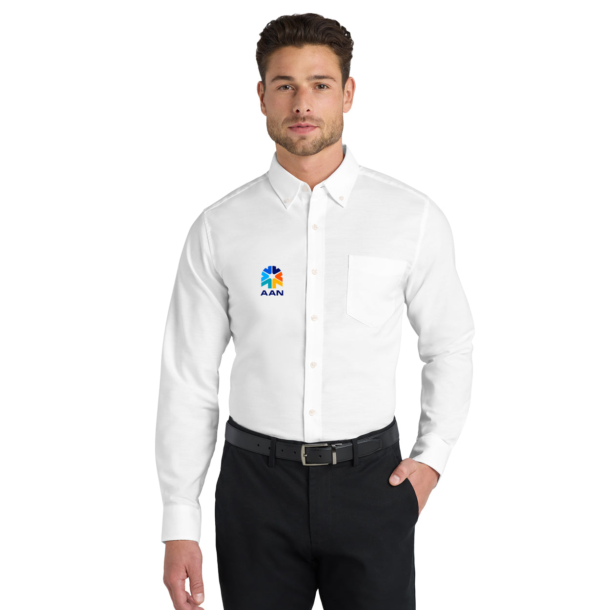 AAN LOGO SUPERPRO OXFORD SHIRT