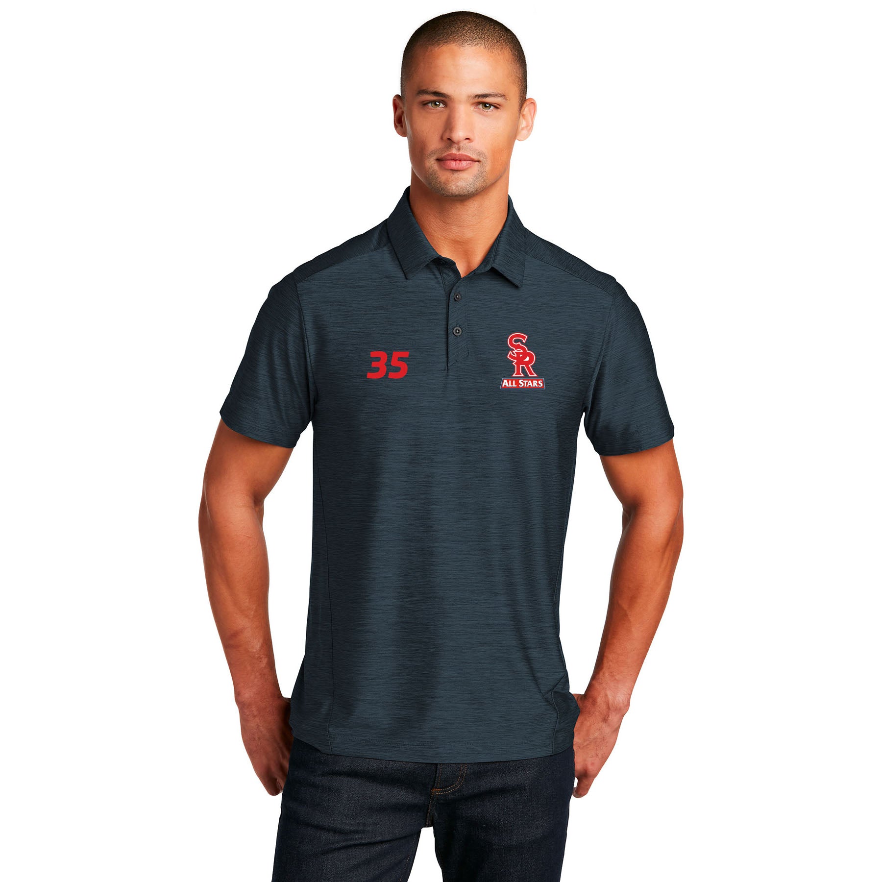 SRLL ALL-STARS LOGO SLATE POLO