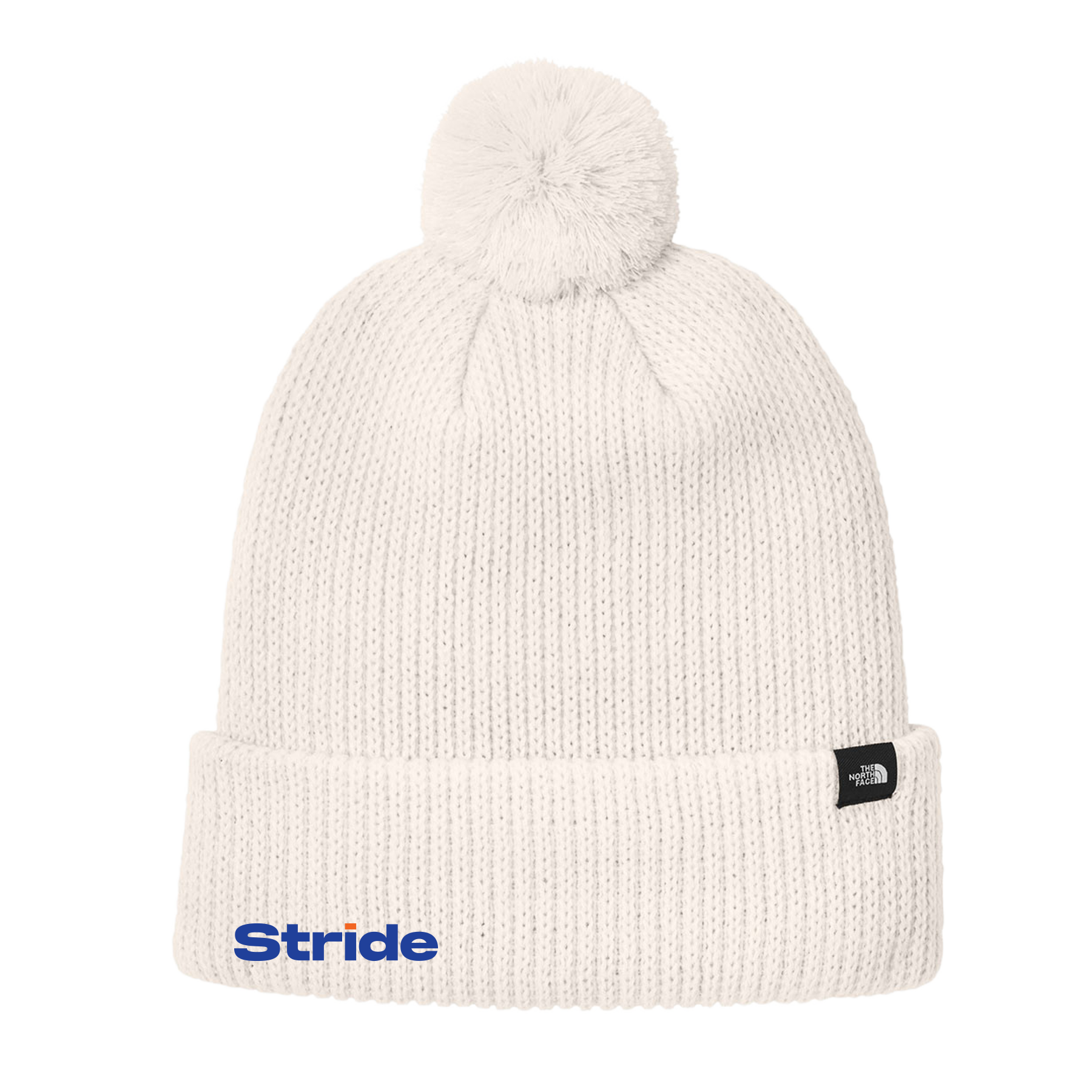 STRIDE EMBROIDERED THE NORTH FACE POM BEANIE