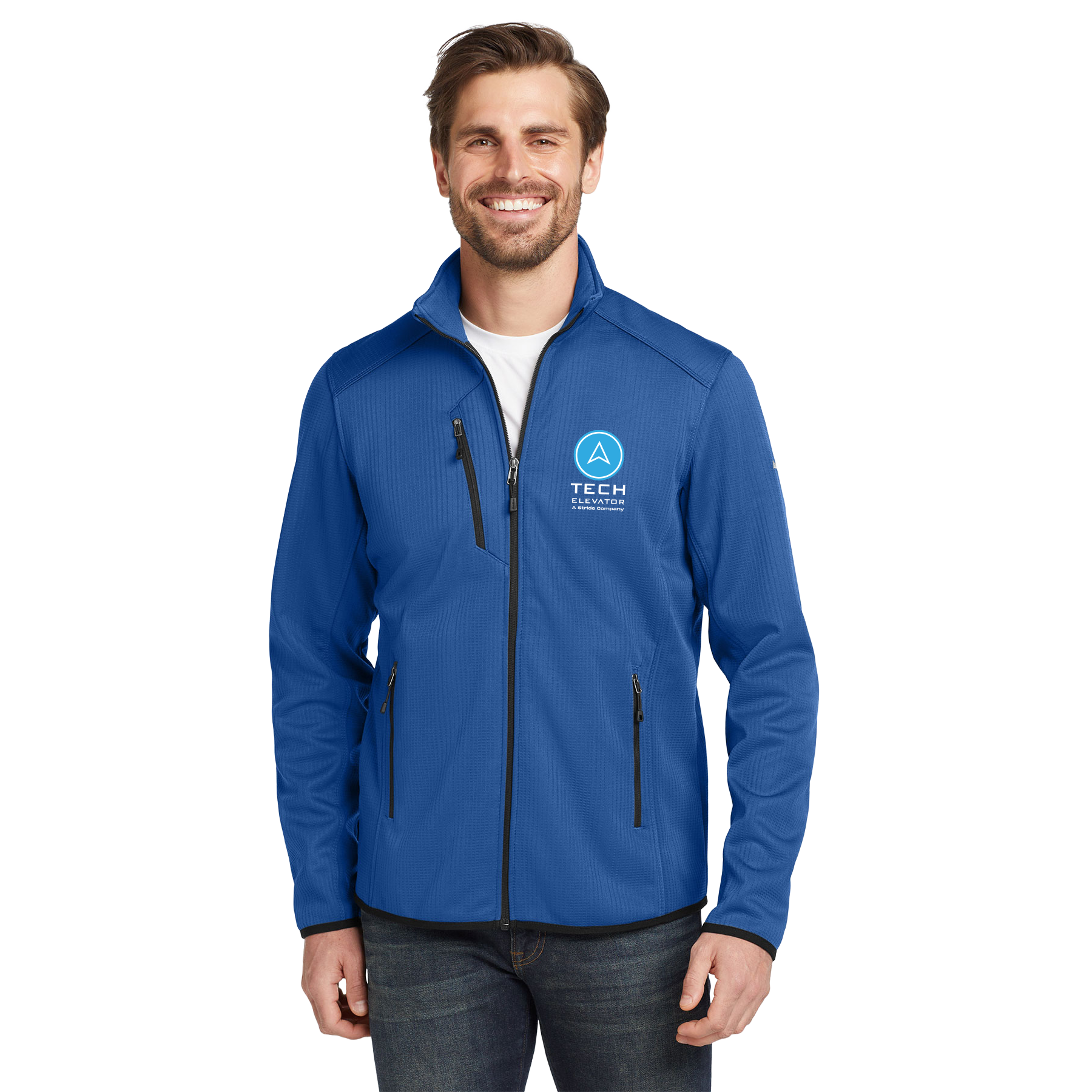 TECH ELEVATOR LOGO EDDIE BAUER  DASH FULL-ZIP FLEECE JACKET