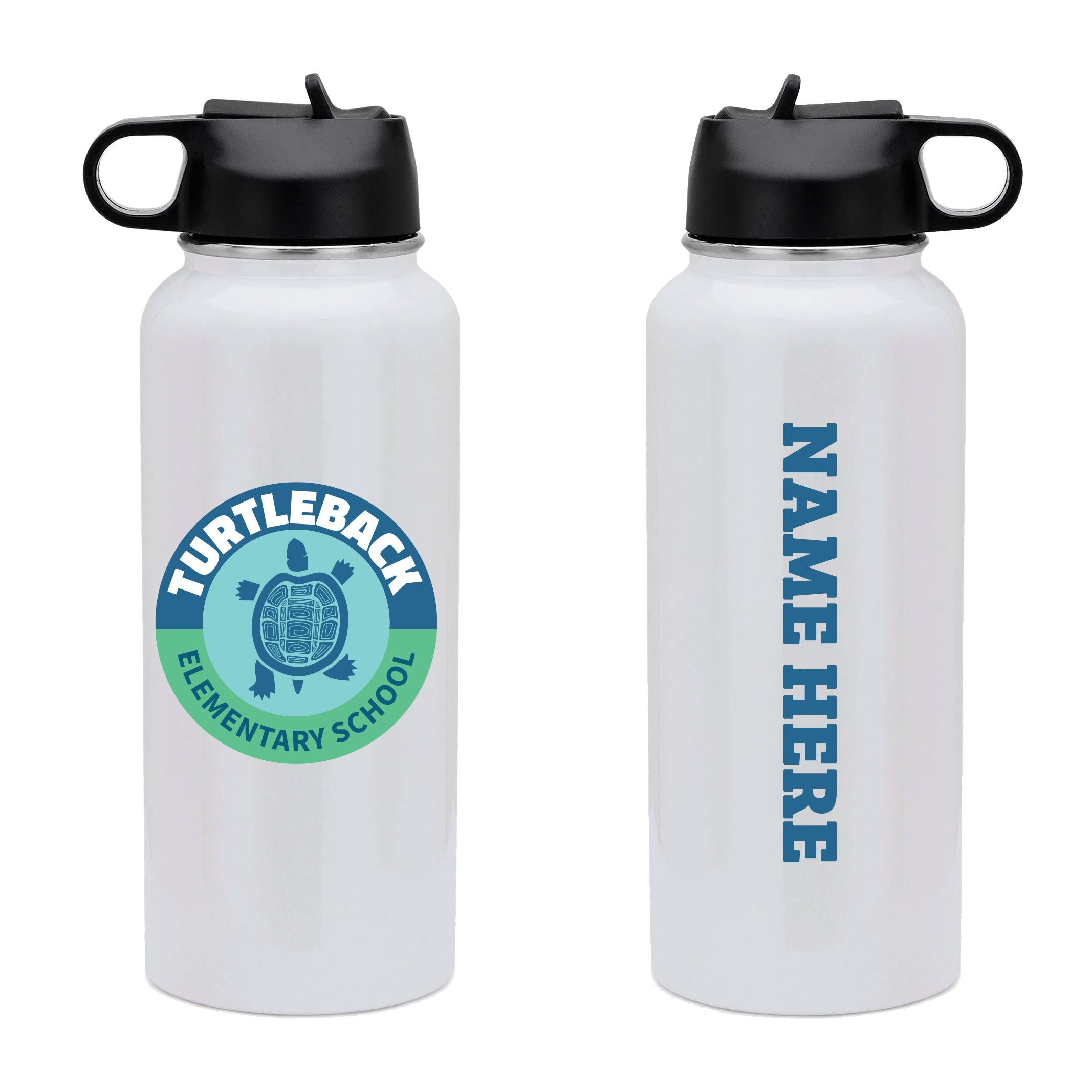 TURTLEBACK ELEMENTARY LOGO 32OZ HYDRO WATER BOTTLE - SUBLIMATION