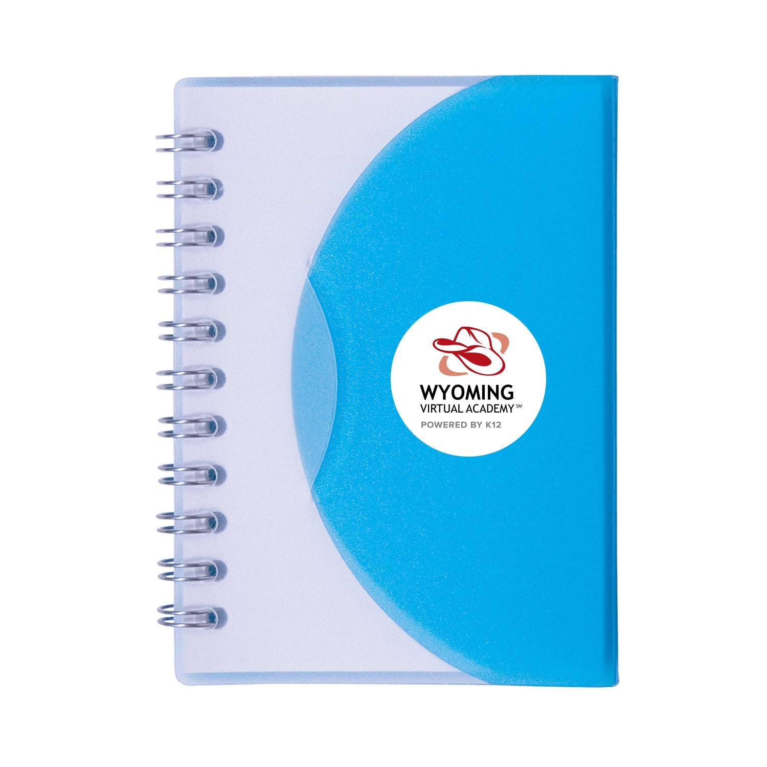 WYOMING LOGO SPIRAL CURVE MINI NOTEBOOK