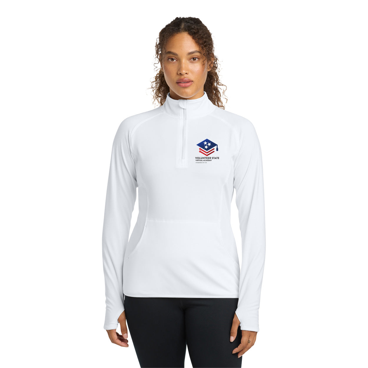 VOLUNTEER STATE VA LOGO LADIES SPORT-WICK STRETCH 1/4-ZIP PULLOVER