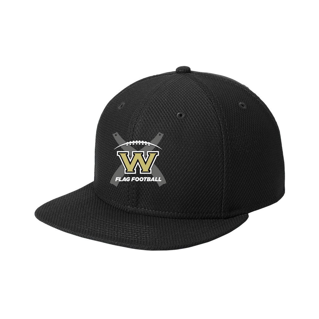 WESTVIEW FLAG FOOTBALL LOGO NEW ERA ORIGINAL FIT DIAMOND ERA FLAT BILL SNAPBACK CAP