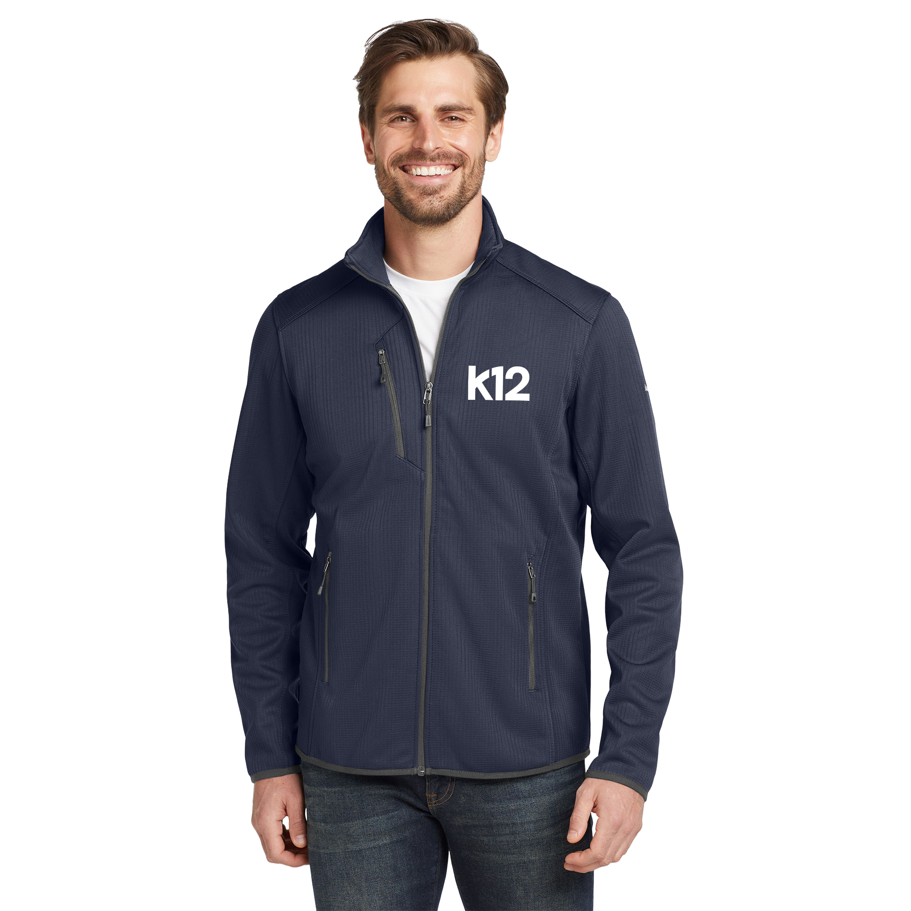 K12 LOGO EDDIE BAUER  DASH FULL-ZIP FLEECE JACKET