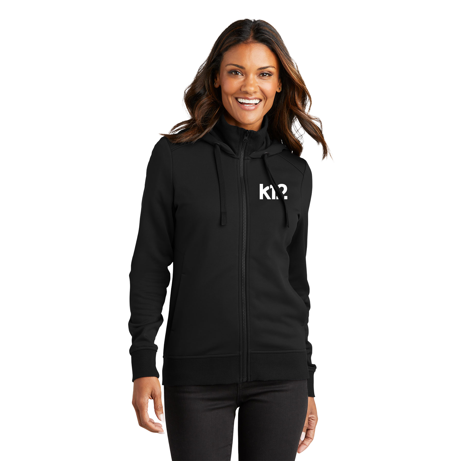 K12 LOGO WOMEN'S SMOOTH FLEECE HOODED JACKET