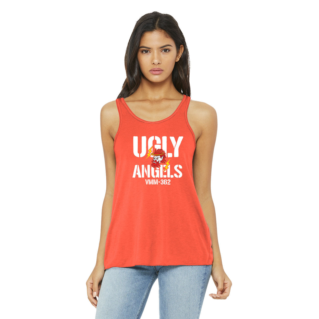 VMM-362 UGLY ANGELS BELLA+CANVAS  FLOWY RACERBACK TANK