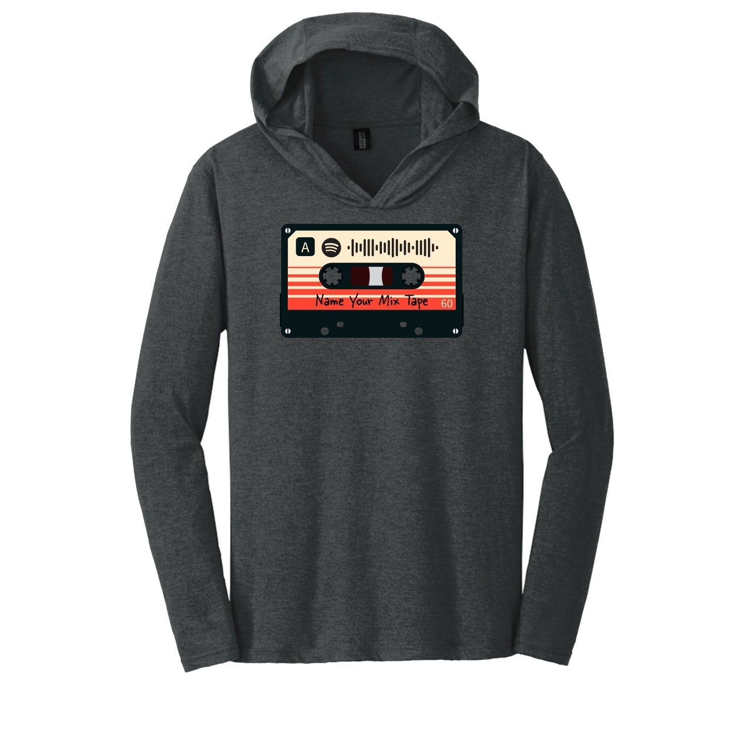 SCANNABLE: Spotify Mix Tape Vol. 1 Men's Hooded Long Sleeve Tee