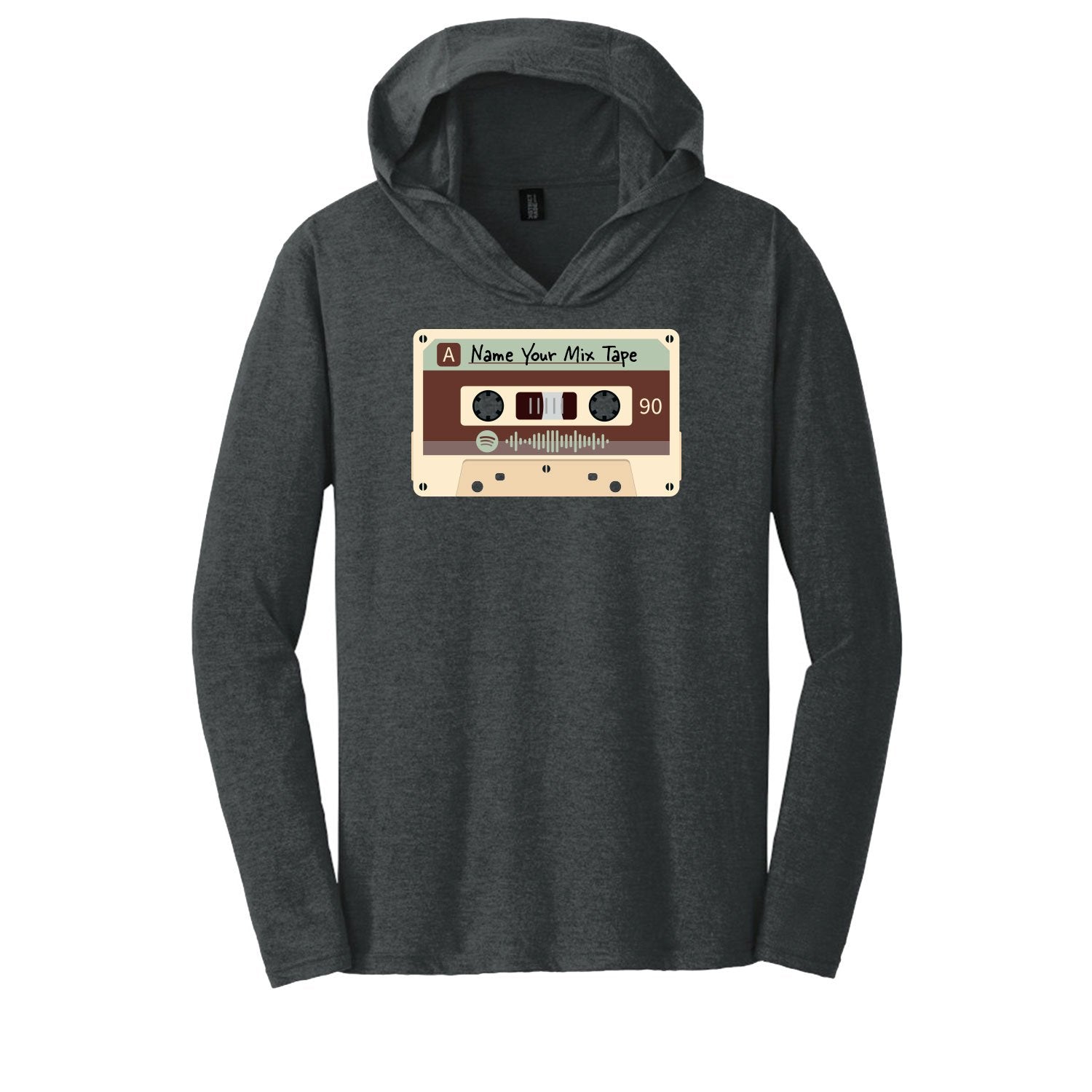 SCANNABLE: Spotify Mix Tape Vol. 2 Men's Hooded Long Sleeve Tee