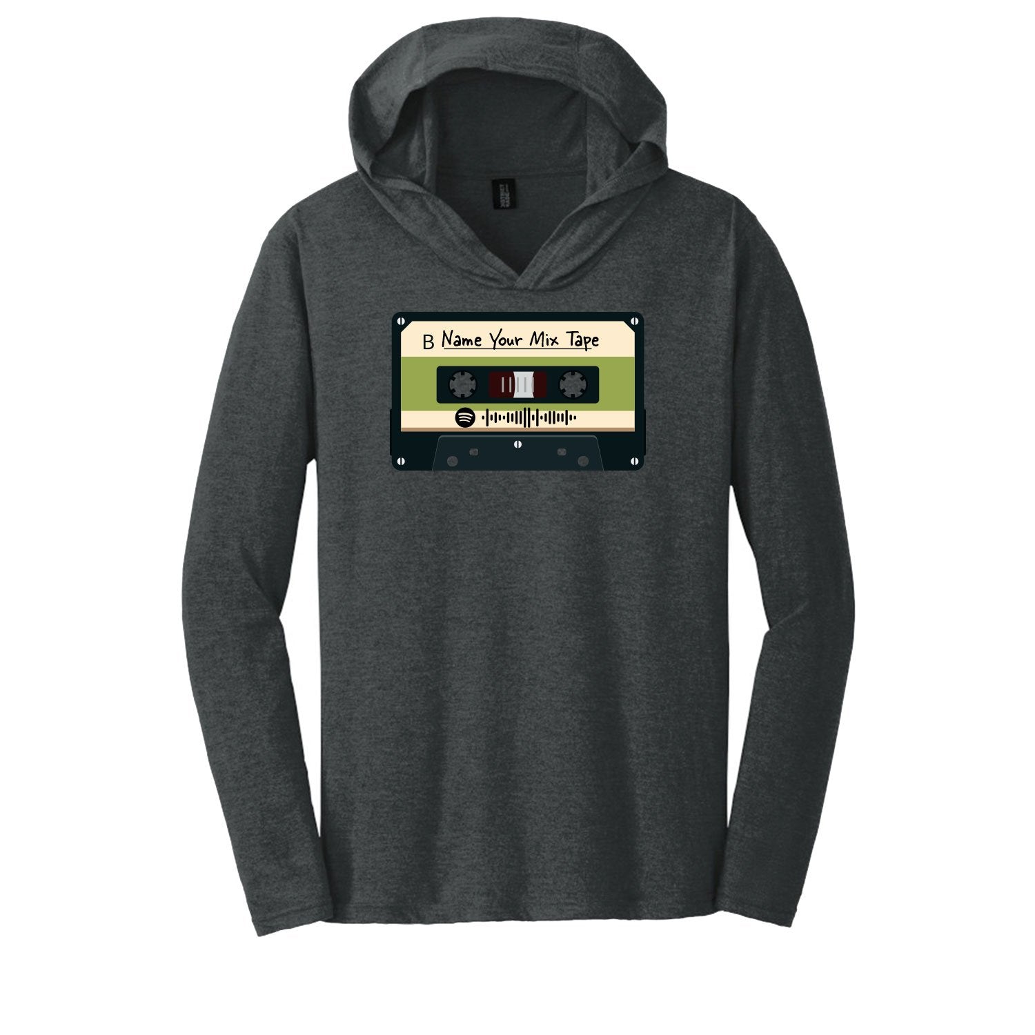 SCANNABLE: Spotify Mix Tape Vol. 3 Men's Hooded Long Sleeve Tee