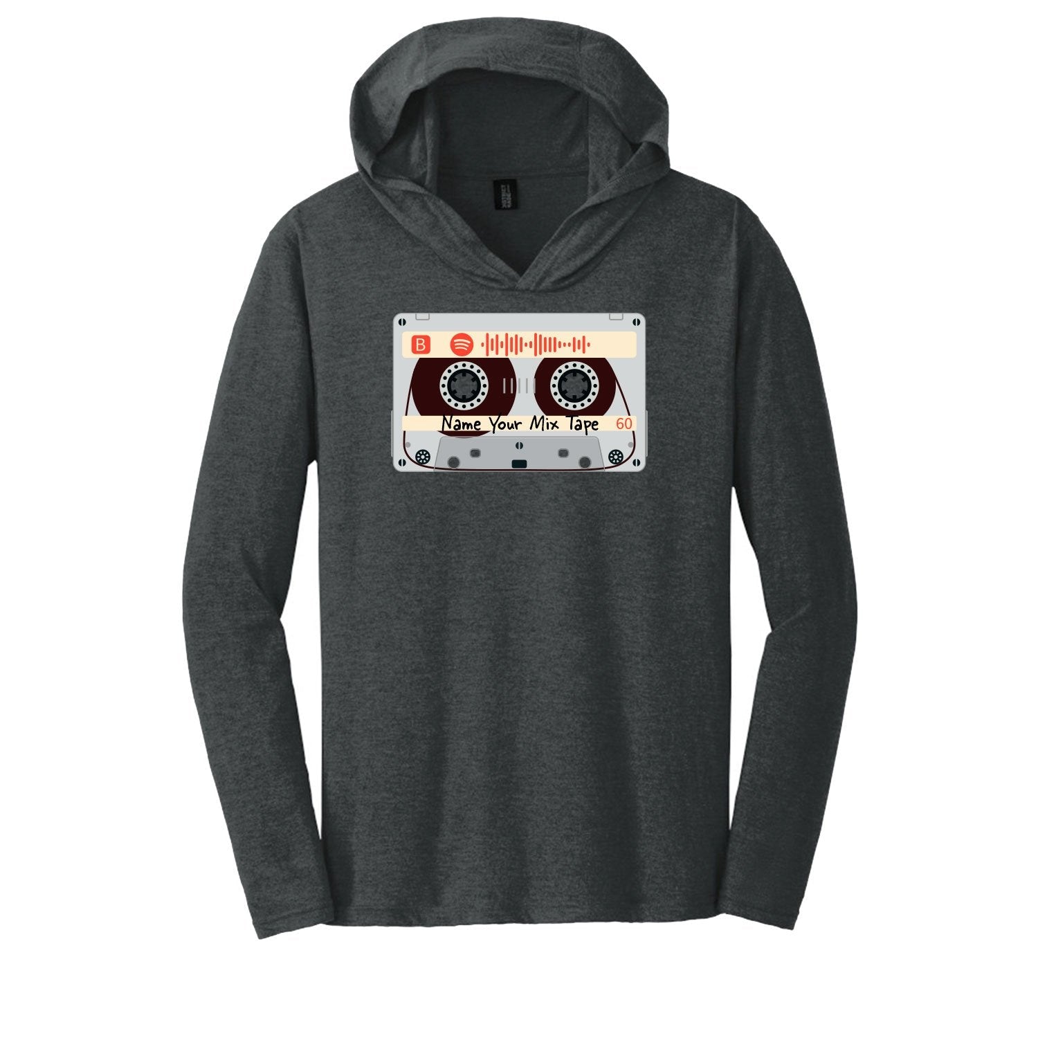 SCANNABLE: Spotify Mix Tape Vol. 4 Men's Hooded Long Sleeve Tee