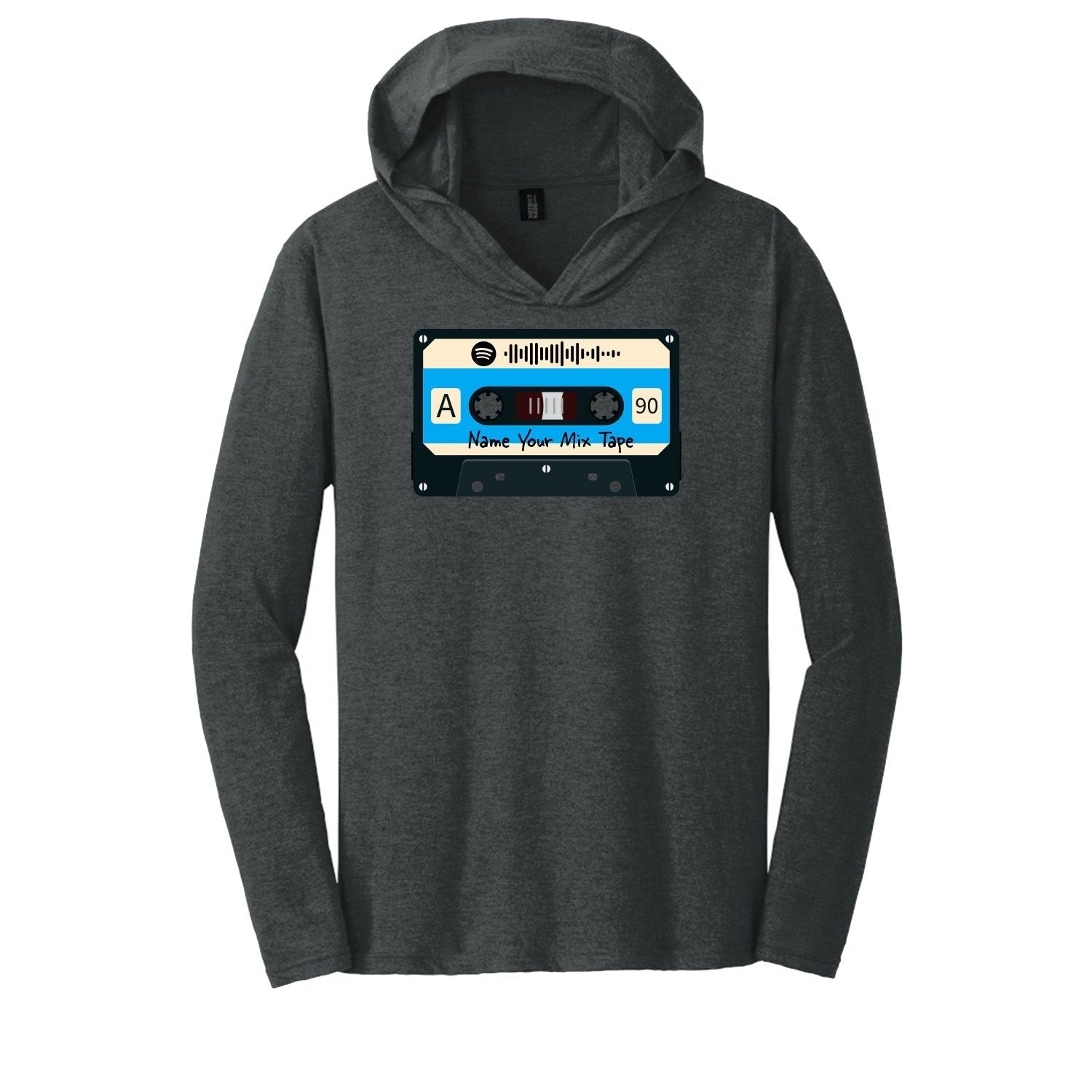 SCANNABLE: Spotify Mix Tape Vol. 6 Men's Hooded Long Sleeve Tee
