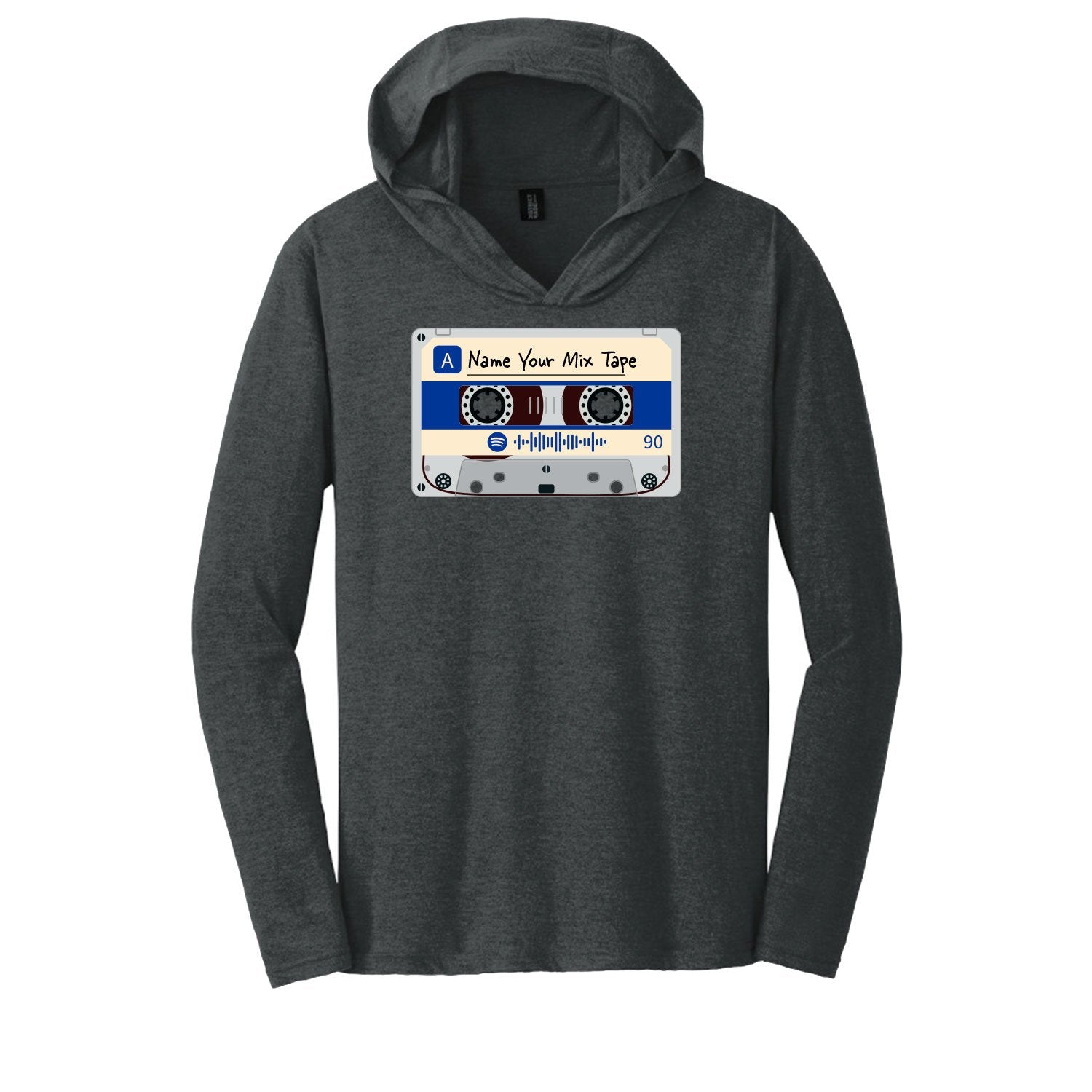 SCANNABLE: Spotify Mix Tape Vol. 7 Men's Hooded Long Sleeve Tee