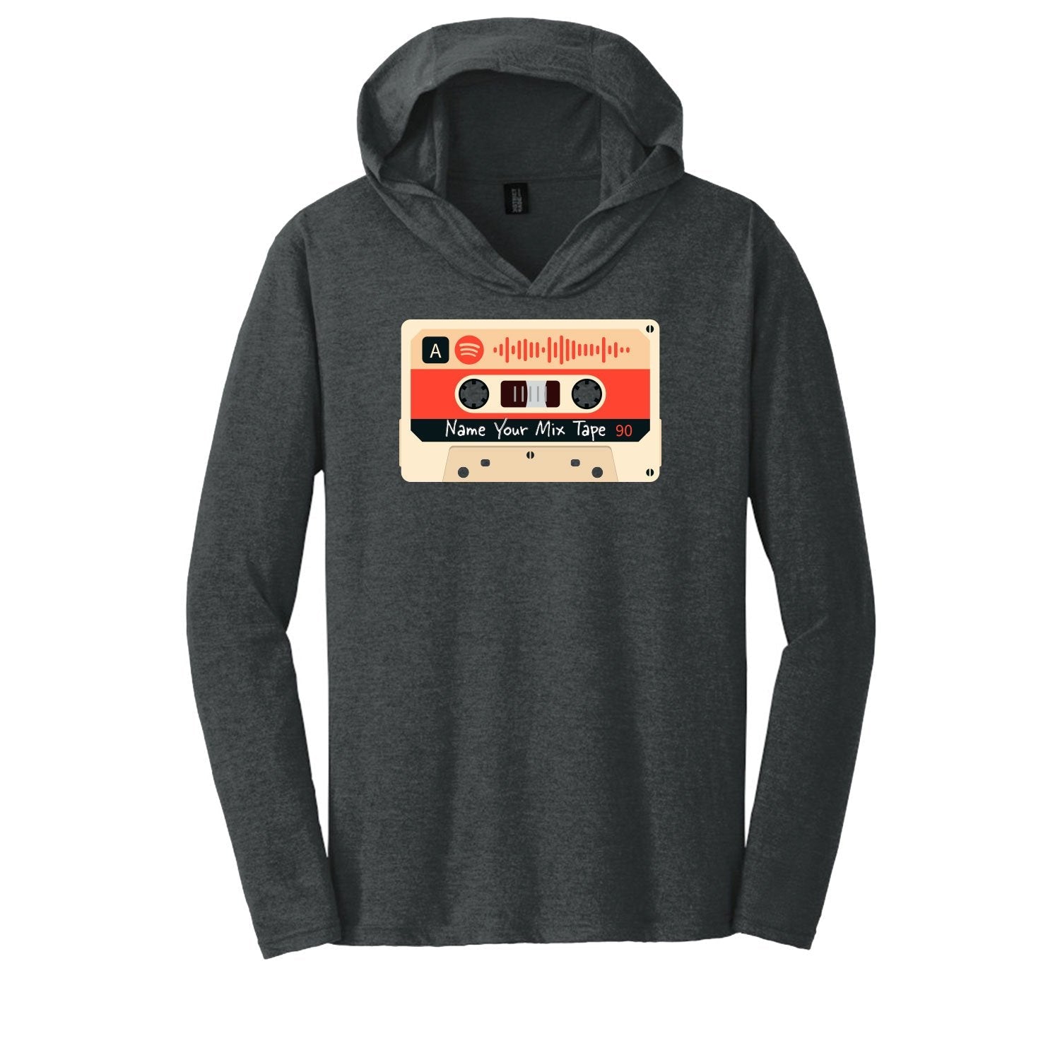 SCANNABLE: Spotify Mix Tape Vol. 9 Men's Hooded Long Sleeve Tee