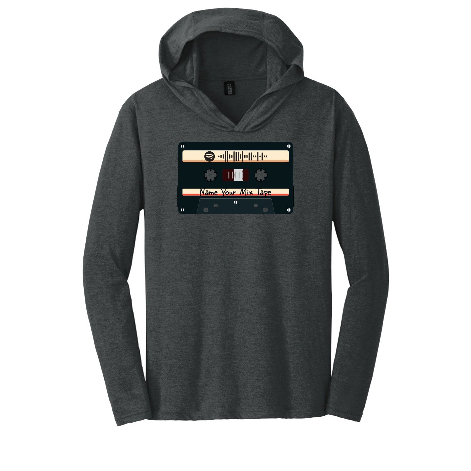 SCANNABLE: Spotify Mix Tape Vol. 10 Men's Hooded Long Sleeve Tee