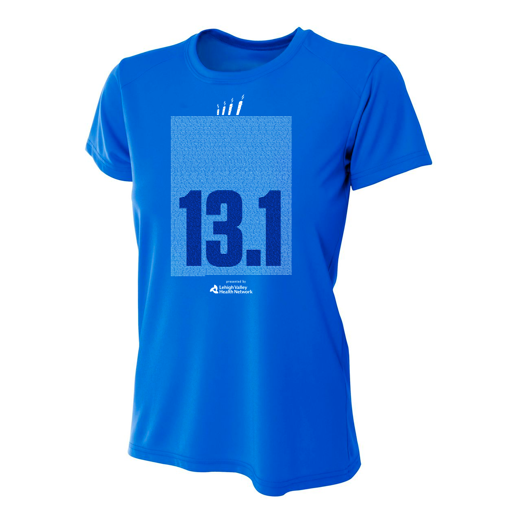 BETHLEHEM RUNNING FESTIVAL NAMES PERFORMANCE SHORT SLEEVE TEE